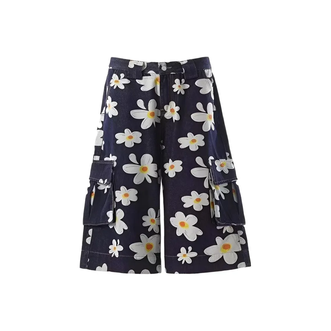 GEOGRE ALEX Темно-синие мужские джинсовые шорты