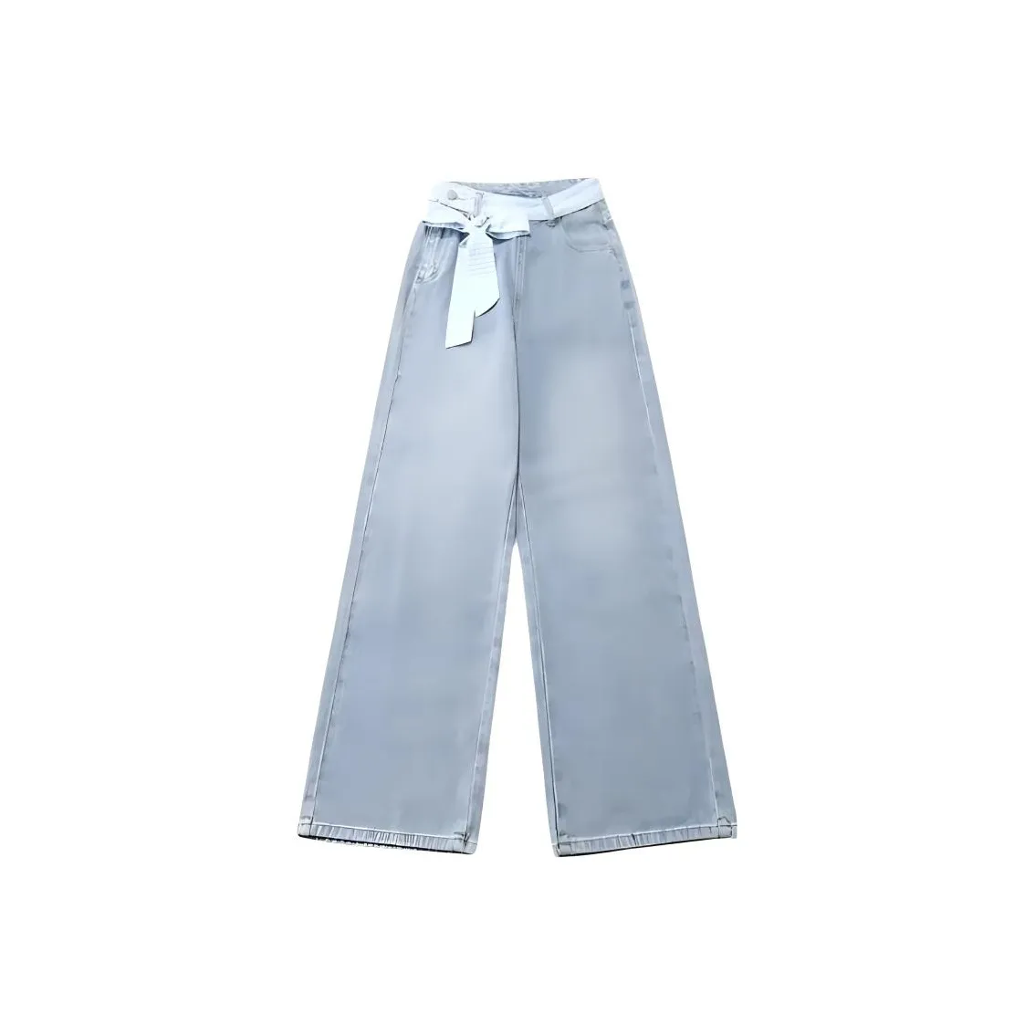 EMDPN Стильный HIGH RISE Широкие брюки Брюки длиной до пола Женские