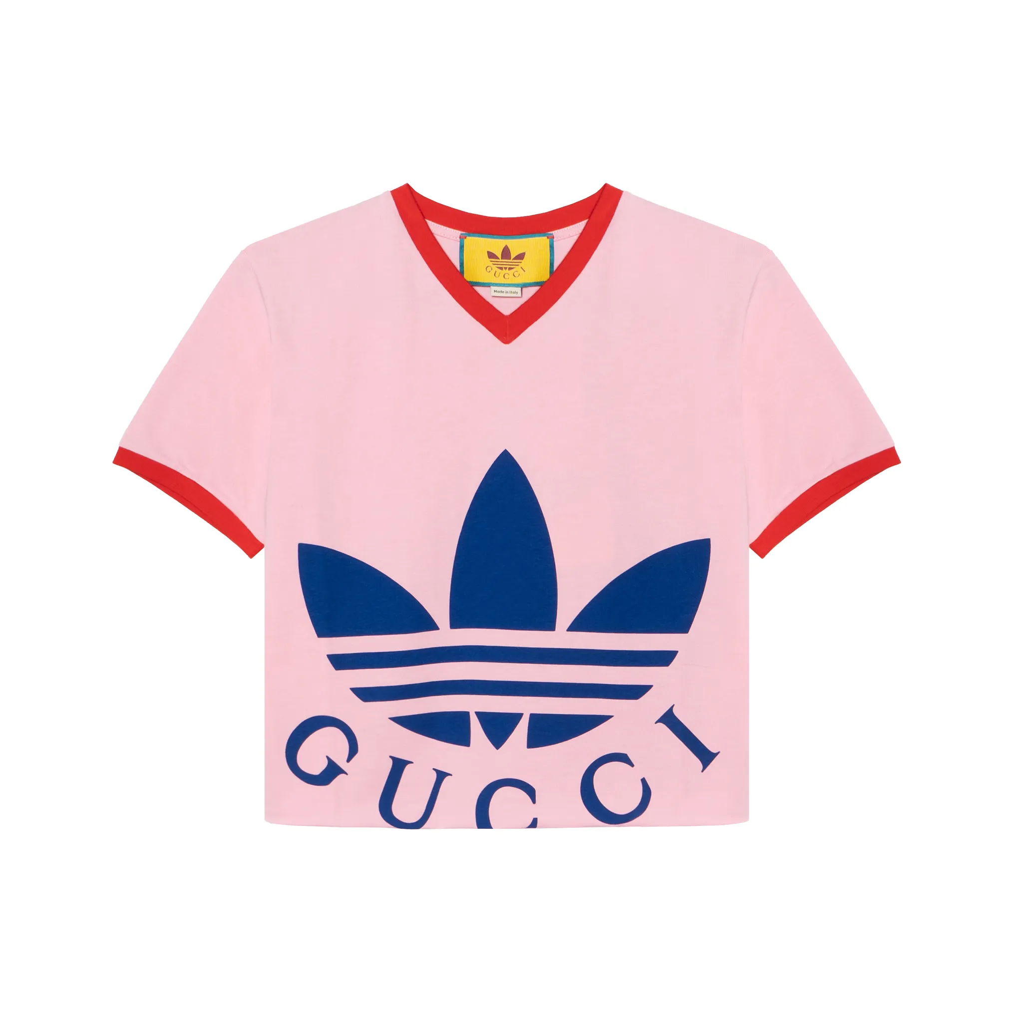 GUCCI X Adidas Cropped T Shirt Pink