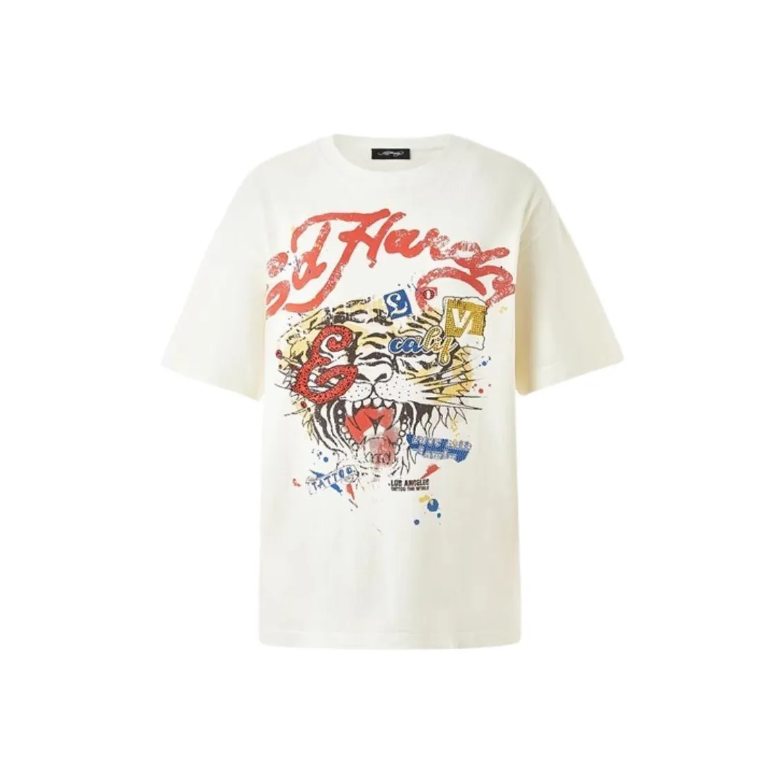 Ed Hardy Слоновая кость Женские Футболки