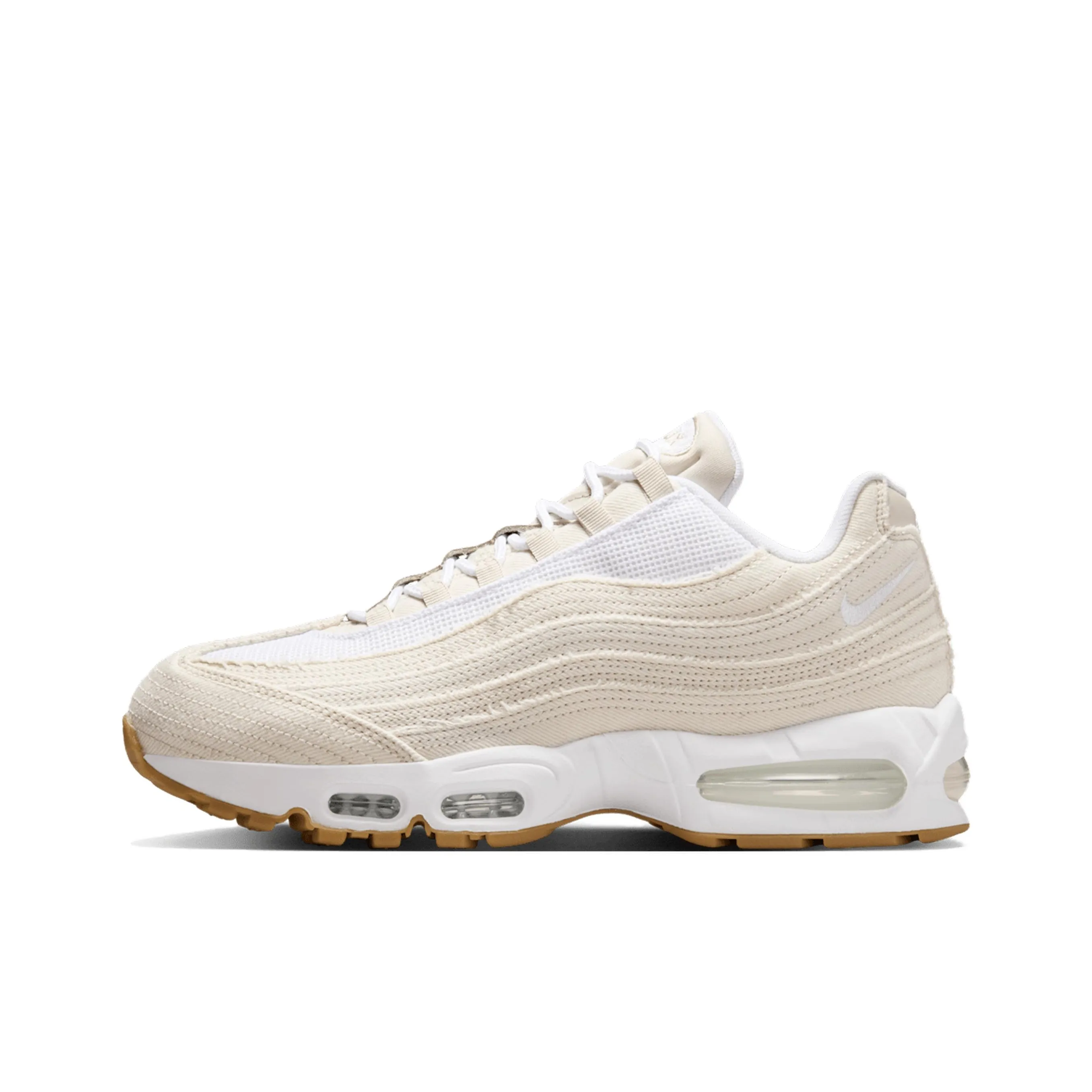 Levi's x Nike Air Max 95 Устойчивые к истиранию низкие беговые кроссовки унисекс бежевого цвета