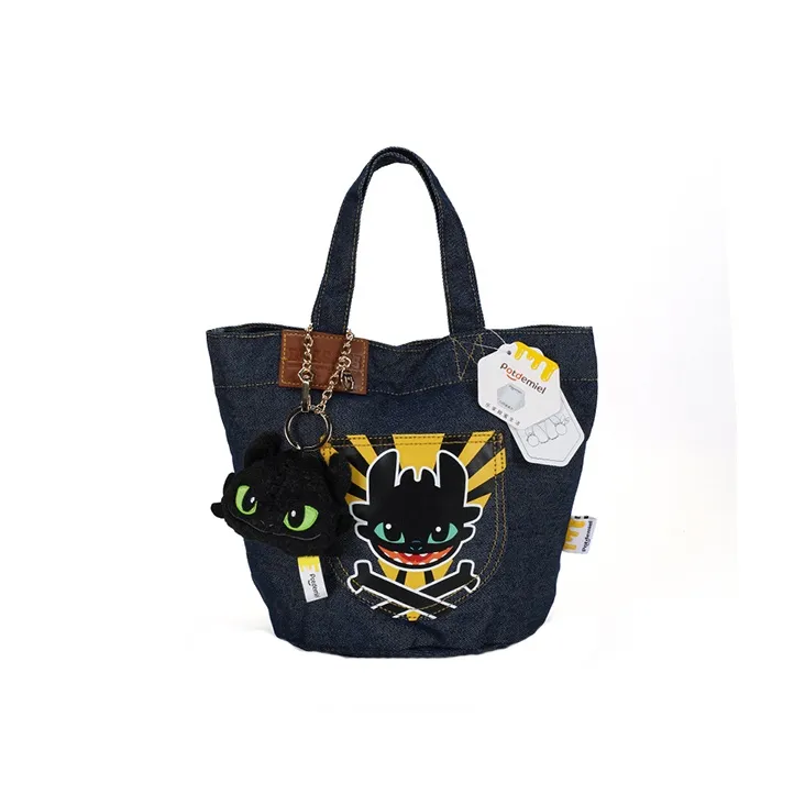 POTDEMIEL Ткань Сумка Стандартная Унисекс Джинсовый Синий