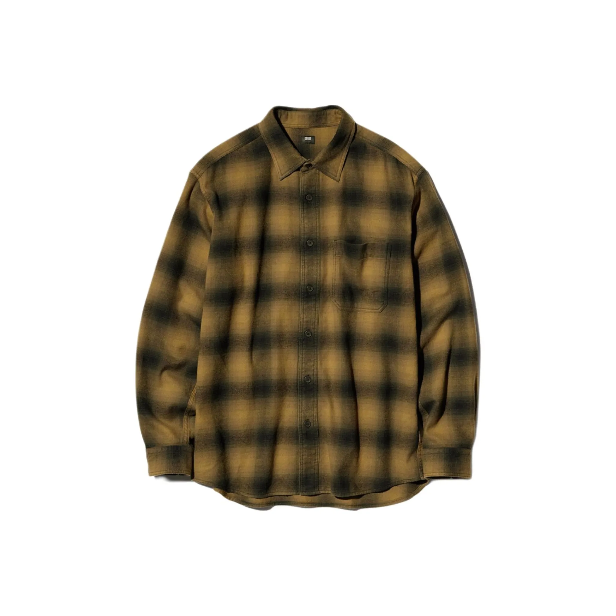 UNIQLO Земляной желтый Унисекс Рубашки