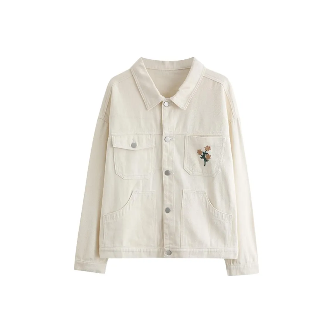 YICHEN Бежево-абрикосовый Женское короткое пальто