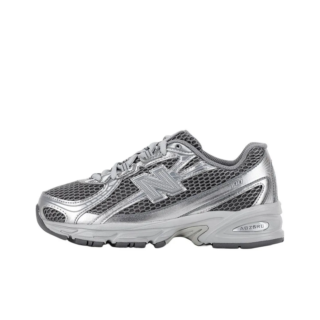 New Balance NB 740 противоскользящие устойчивые к истиранию низкий топ детские повседневные кроссовки серебряный подростки