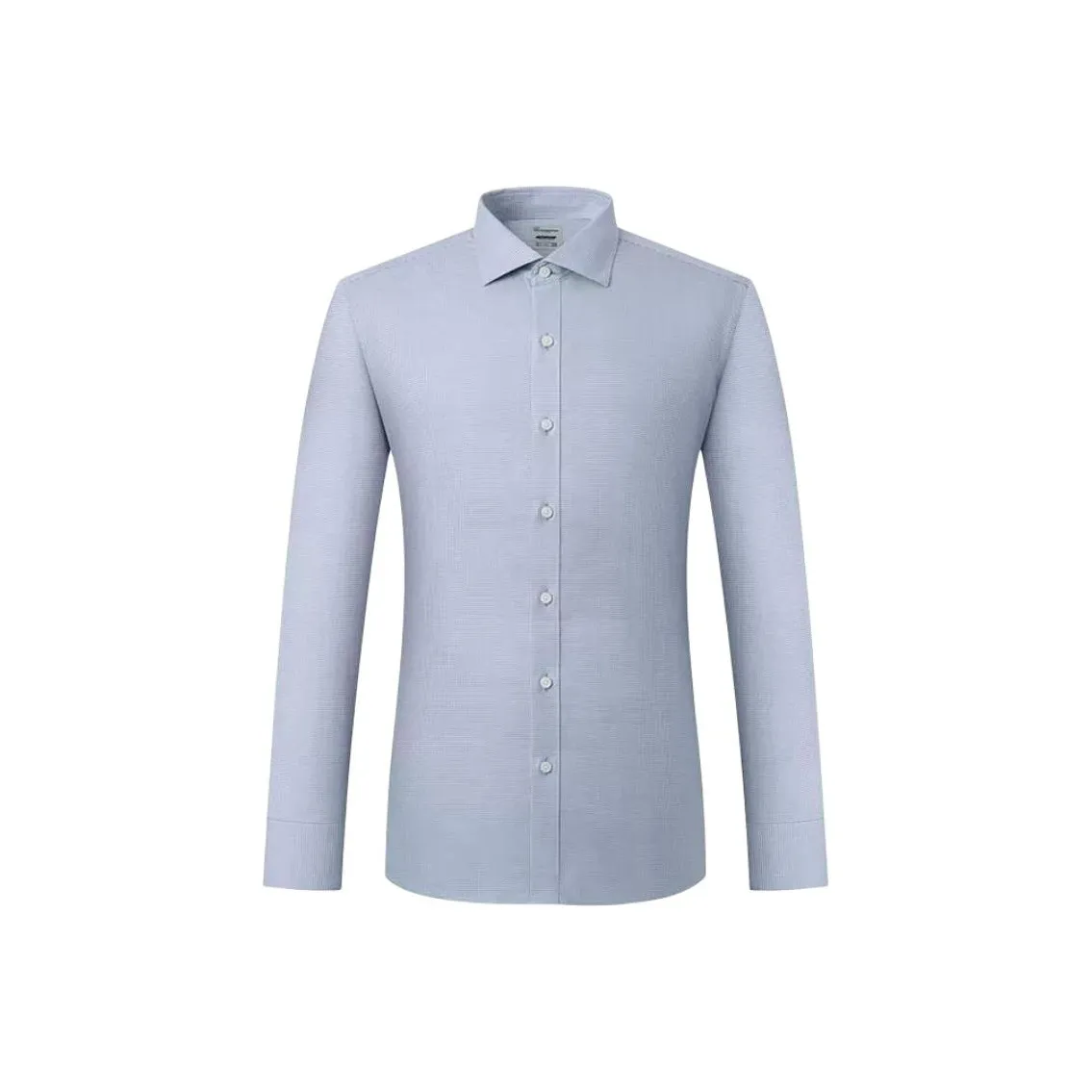 Camicissima Синий Фиолетовый, Облегающий крой/Гусиная лапка/Windsor Ожерелье-чокер/Асимметричные манжеты Мужские Рубашки