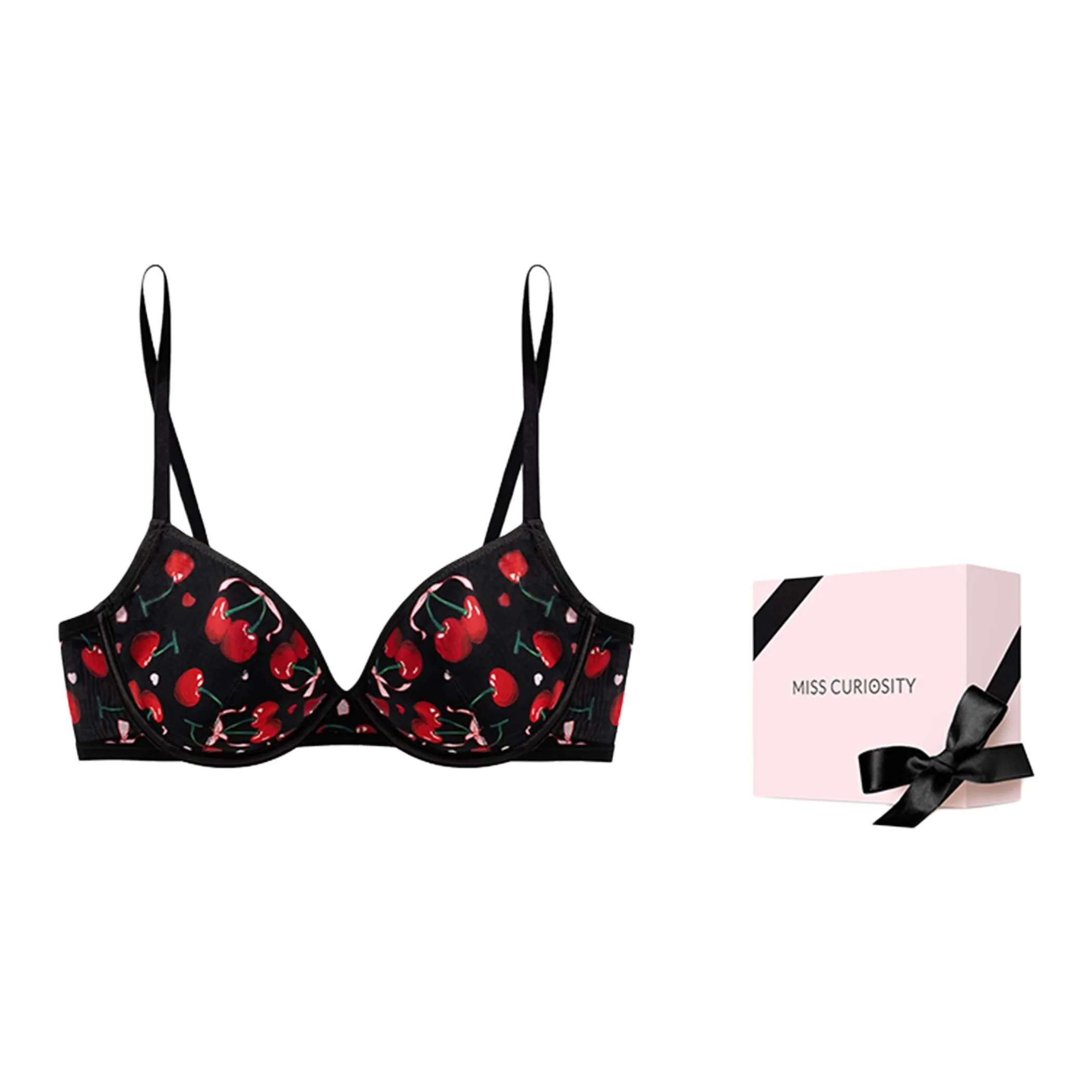 MISS CURIOSITY Галстук-бабочка Вишня Женские Бюстгальтеры