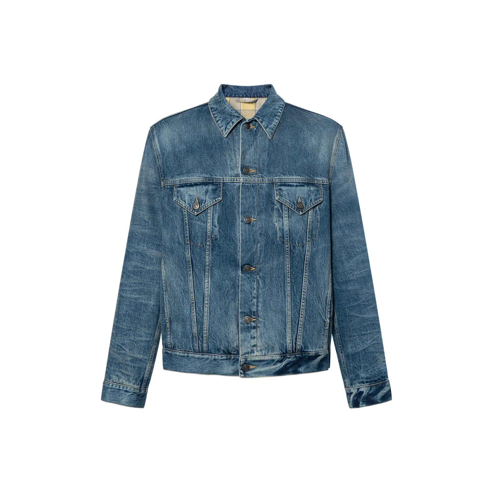 GUCCI Denim Jackets Men's Blue