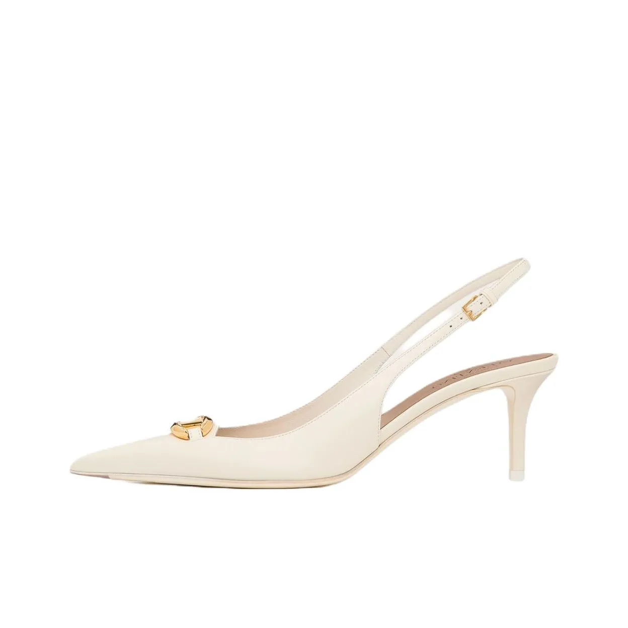 Valentino Garavani VLogo Signature 60mm Leather Slingback Pumps