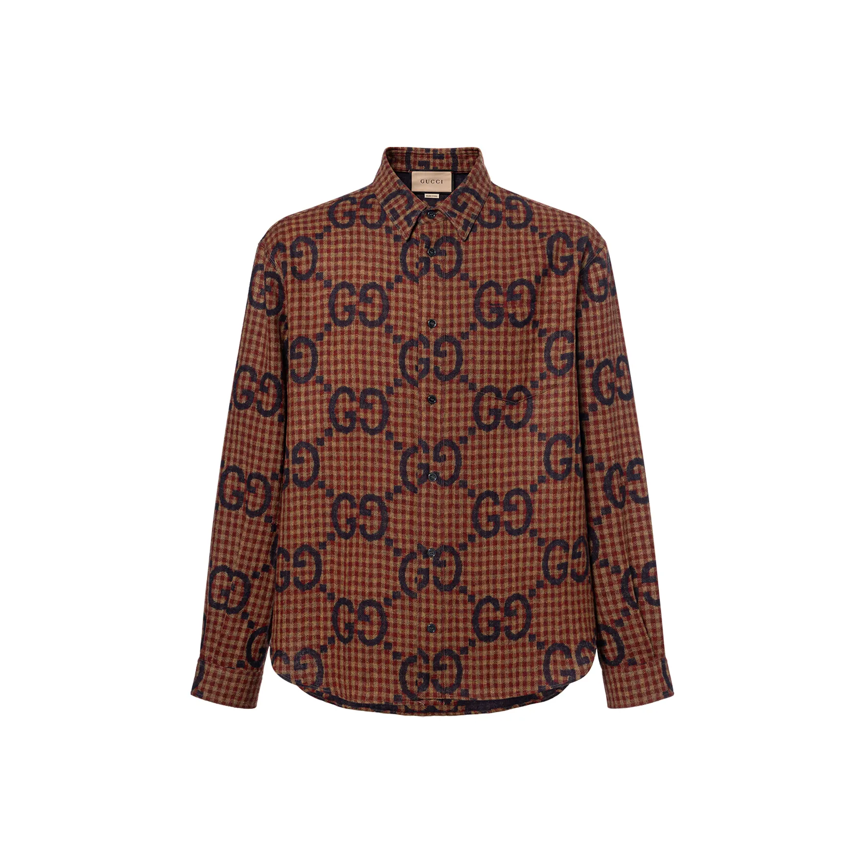 GUCCI Shirts Men's Brown