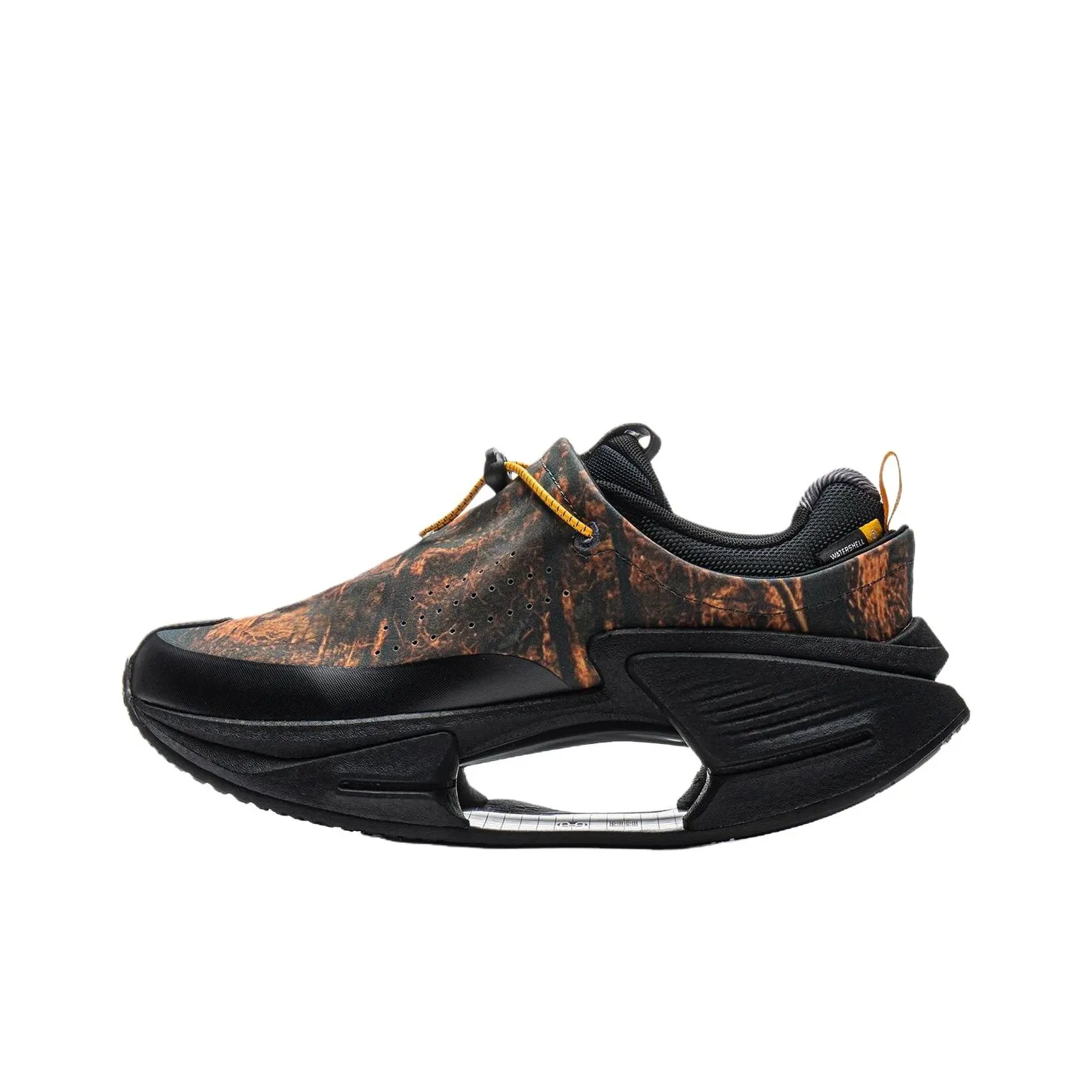 Подкладка Амортизация Противоскользящий Низкий Отскок Повседневная Обувь Мужская Черный и Оранжевый