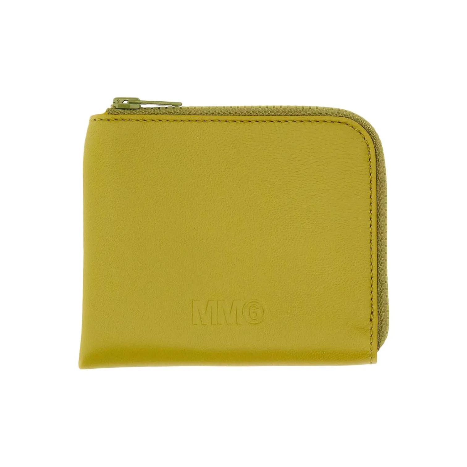 MM6 Maison Margiela Leather Wallet Women's Yellow