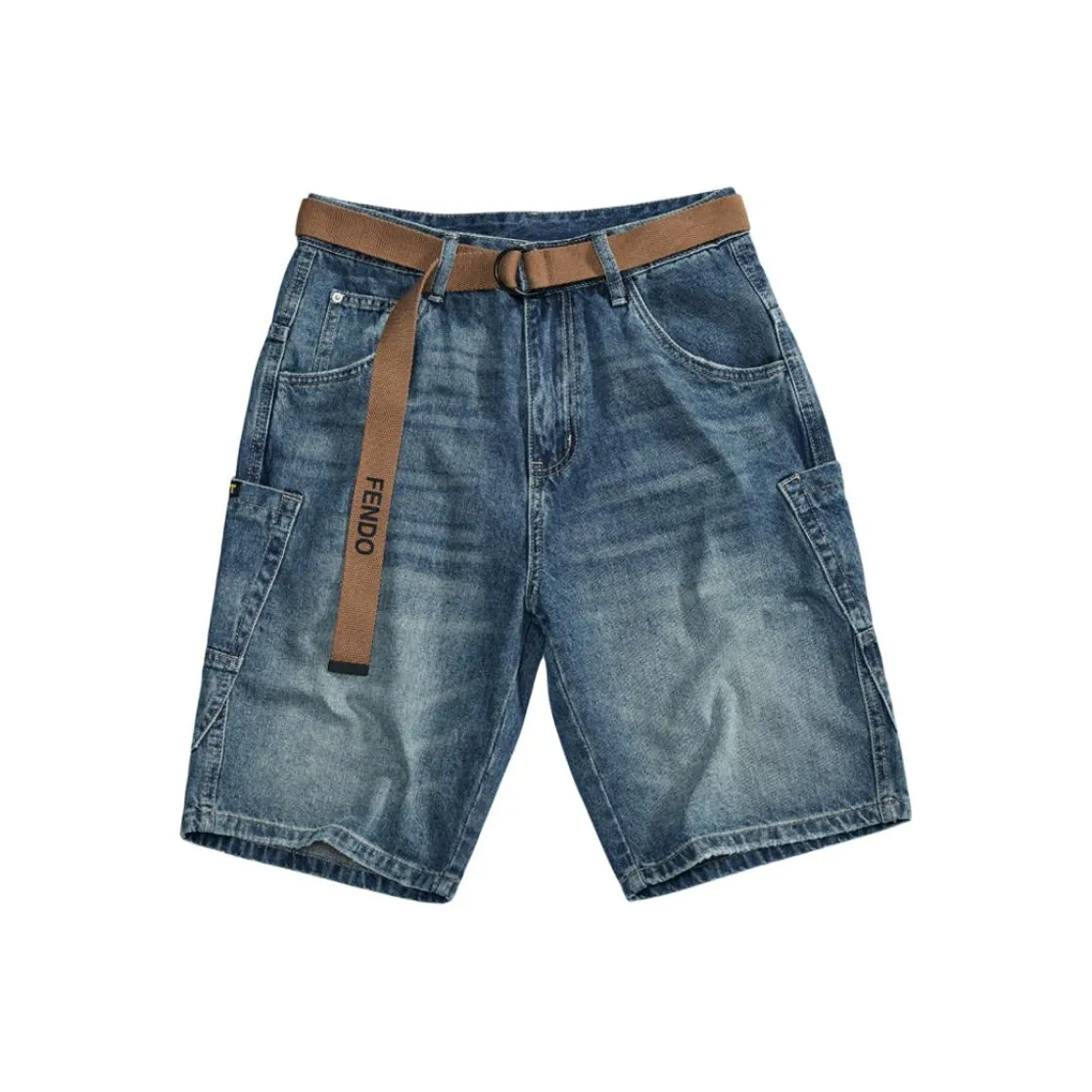 GEOGRE ALEX Blue Men's Denim Shorts GEOGRE ALEX Синий Мужские Джинсовые Шорты