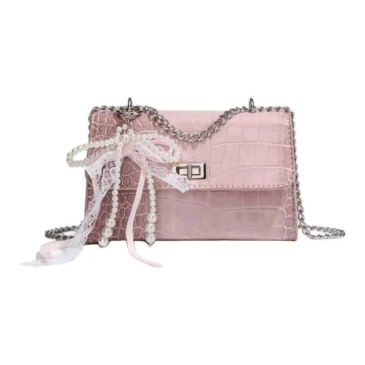 NOMK ПУ (полиуретан) Сумка через плечо Женская Розовая