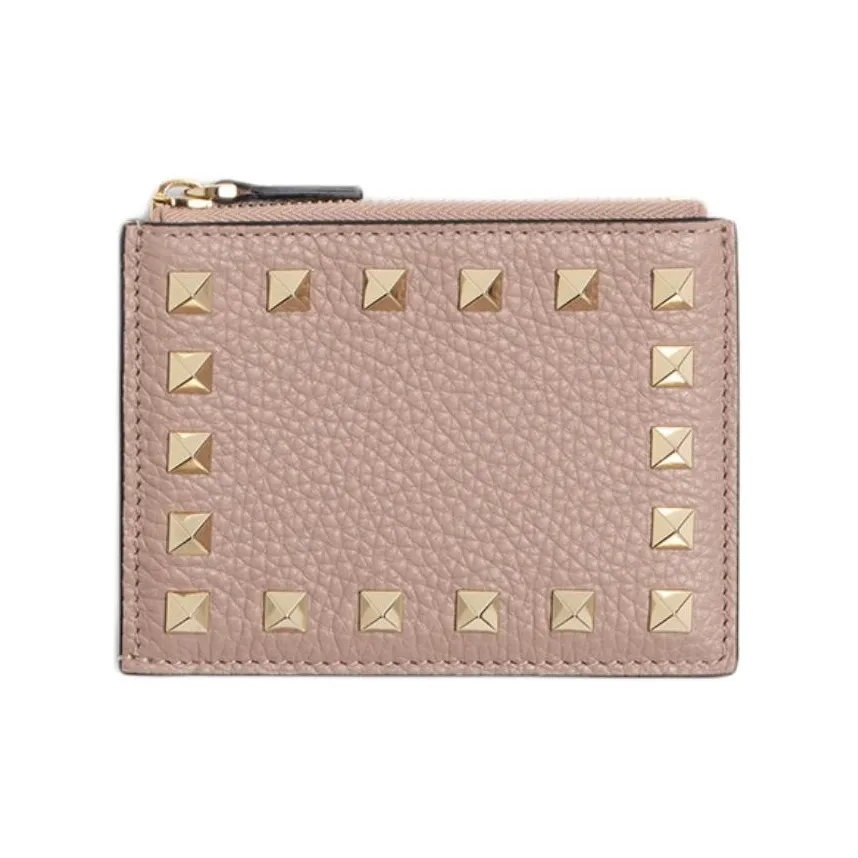 Valentino Leather Wallet Women's Light Pink
