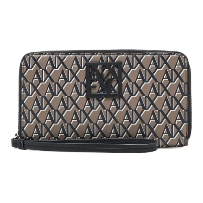 ARMANI EXCHANGEAE Полиэстер Кошелек Стандартный Женский Коричневый и Черный