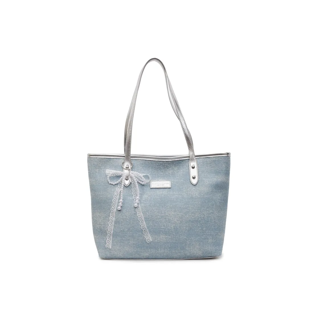 ORANGE BEAN Деним Сумка-тоут Сумка для покупок Сумка через плечо Женская Многоцветная