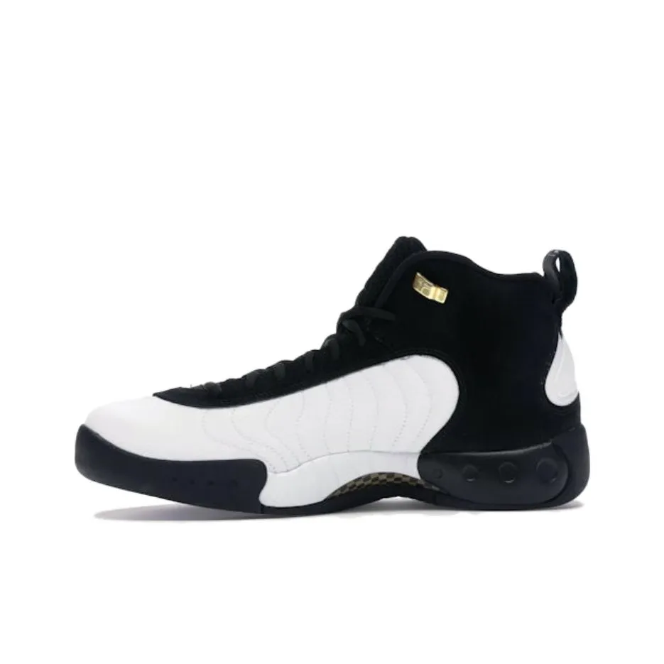 Jordan Jumpman Pro противоскользящие устойчивые к истиранию высокие топы винтажные баскетбольные кроссовки мужские черно-белые