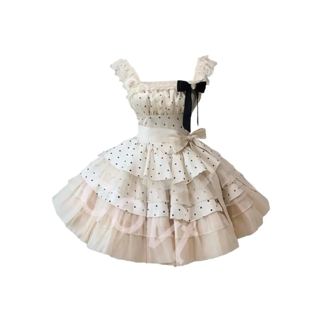 MISTVB Абрикос Женские Лолита Платья