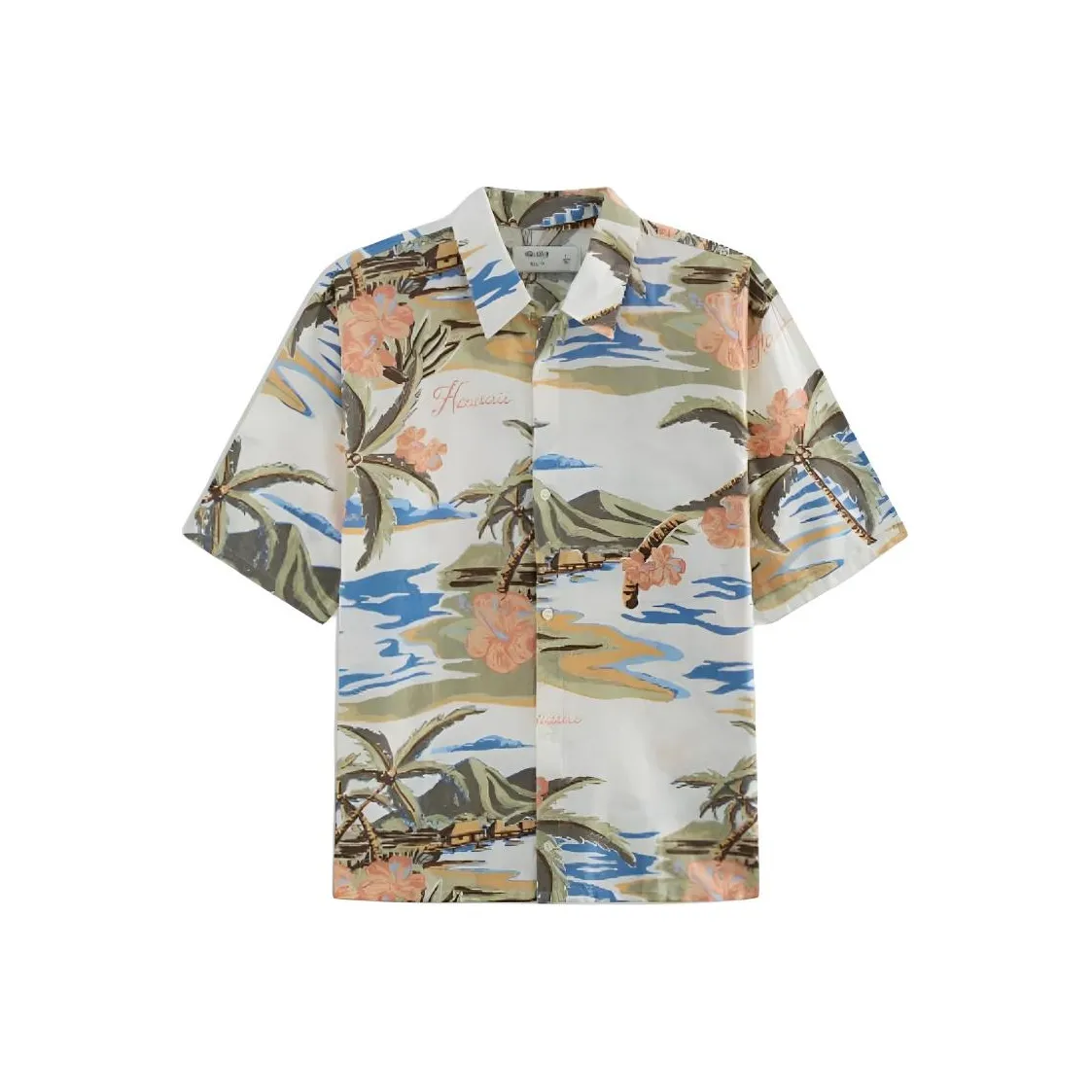 Hollister Рубашка Унисекс с Белым Принт