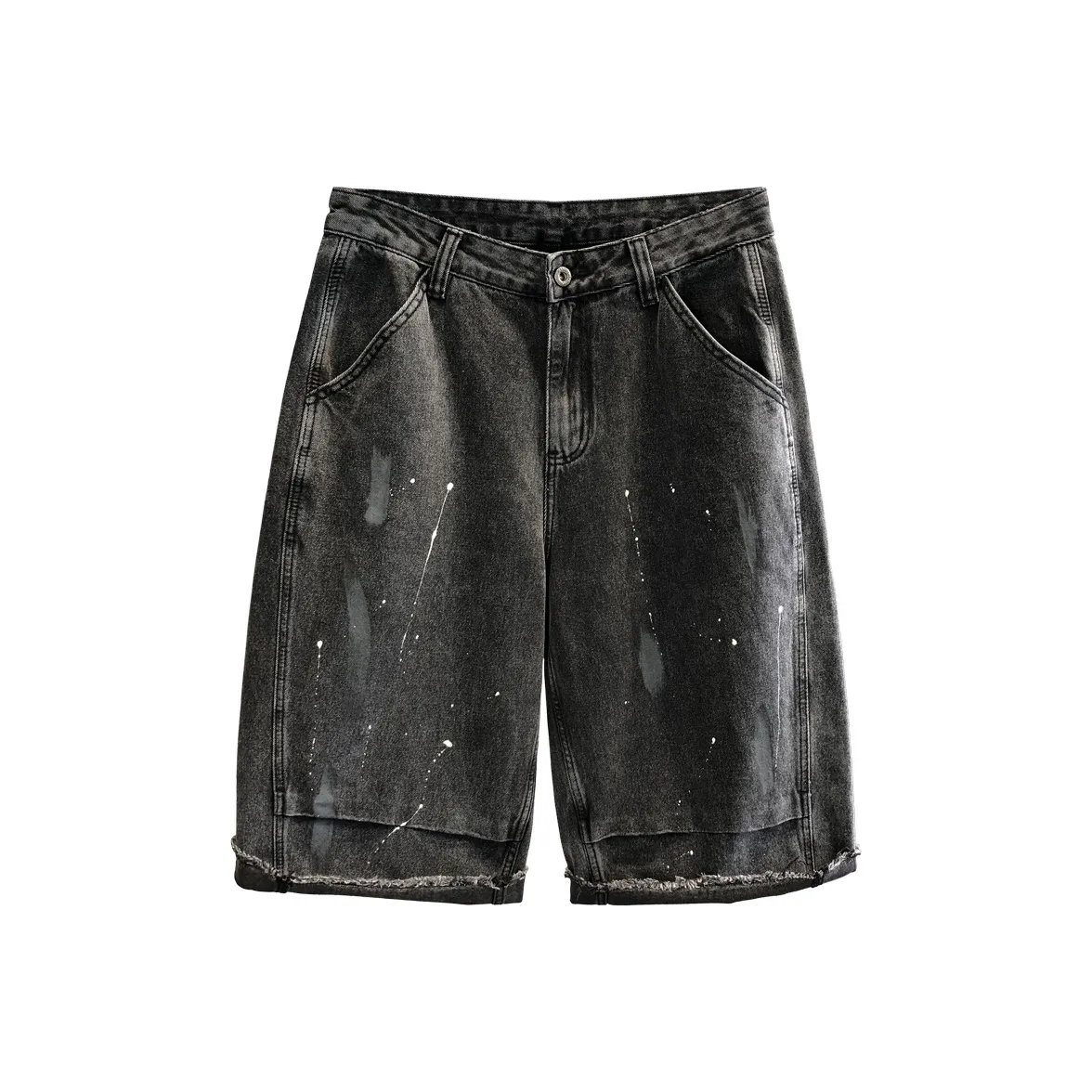 YGQPZHZ Capri штаны свободный крой прямые брюки мужской