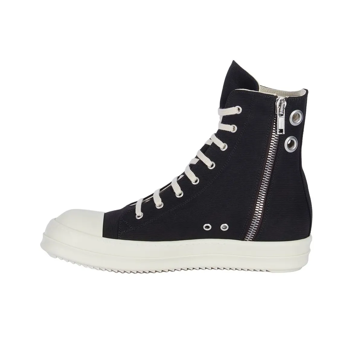 RICK OWENS/RO Lightweight High-Top Skateboard Shoes Men's Black