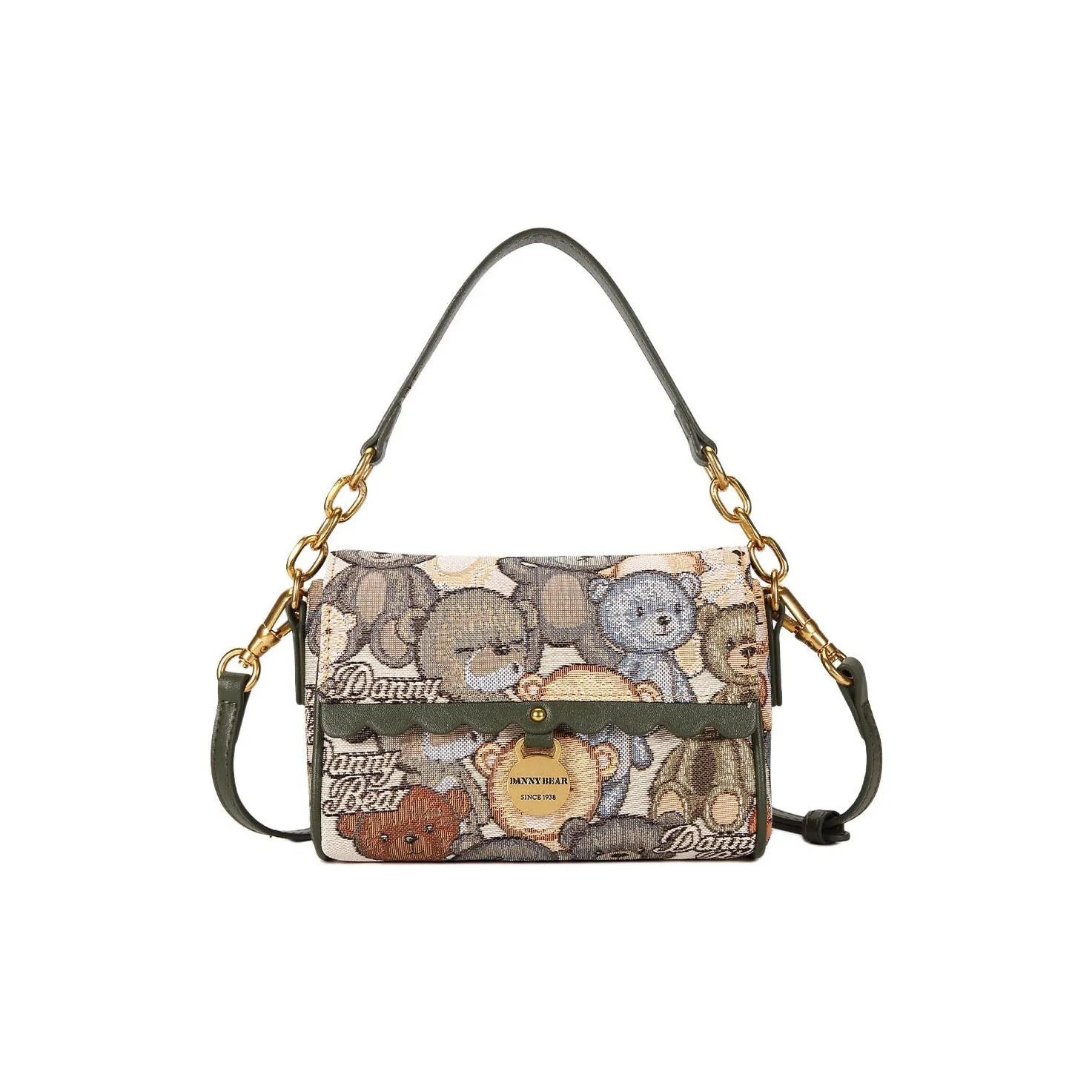 DANNYBEARJEANS Ткань Ручная Сумка Сумка через плечо Стандартная Женская Бирюзовая