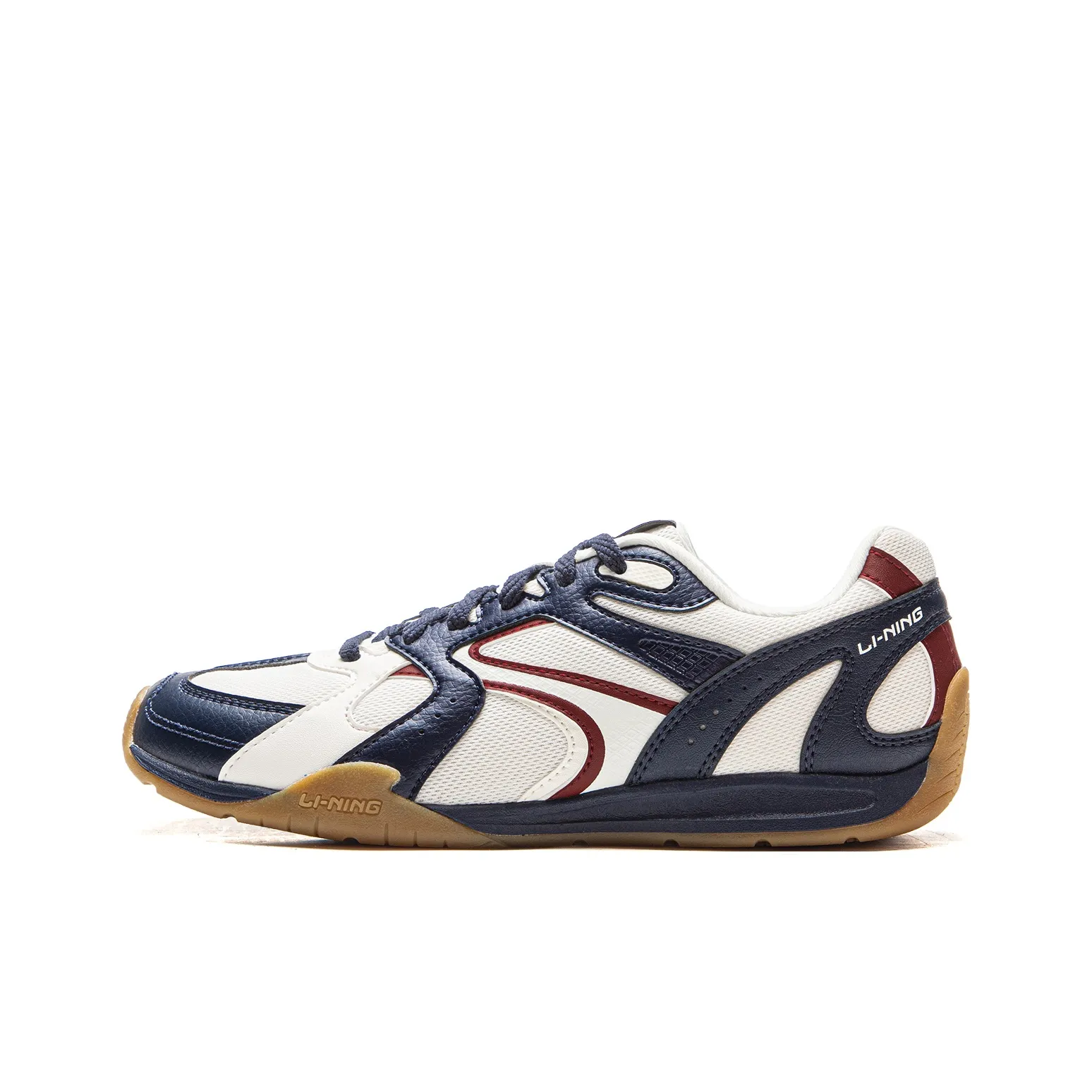 LiNing Film Retro Slip-resistant Abrasion-resistant Lightweight Low Top Casual Women's White Blue LiNing Film Retro Противоскользящий Устойчивый к износу Легкий Низкий Топ Повседневный Женский Белый Синий