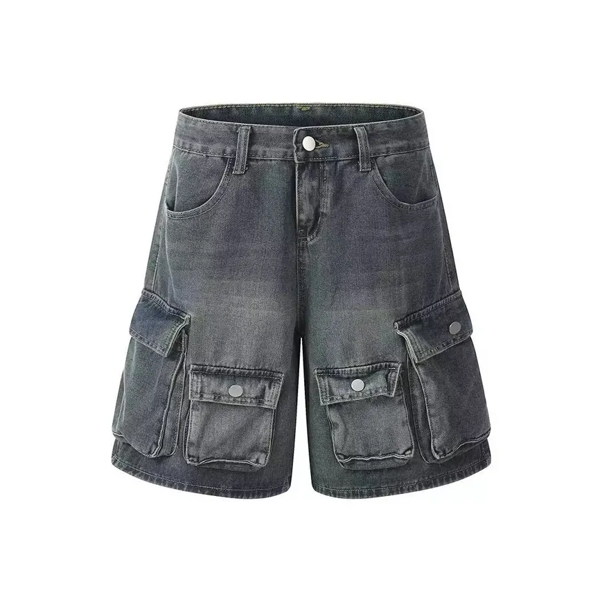 GEOGRE ALEX Blue Men's Denim Shorts GEOGRE ALEX Синий Мужские Джинсовые Шорты