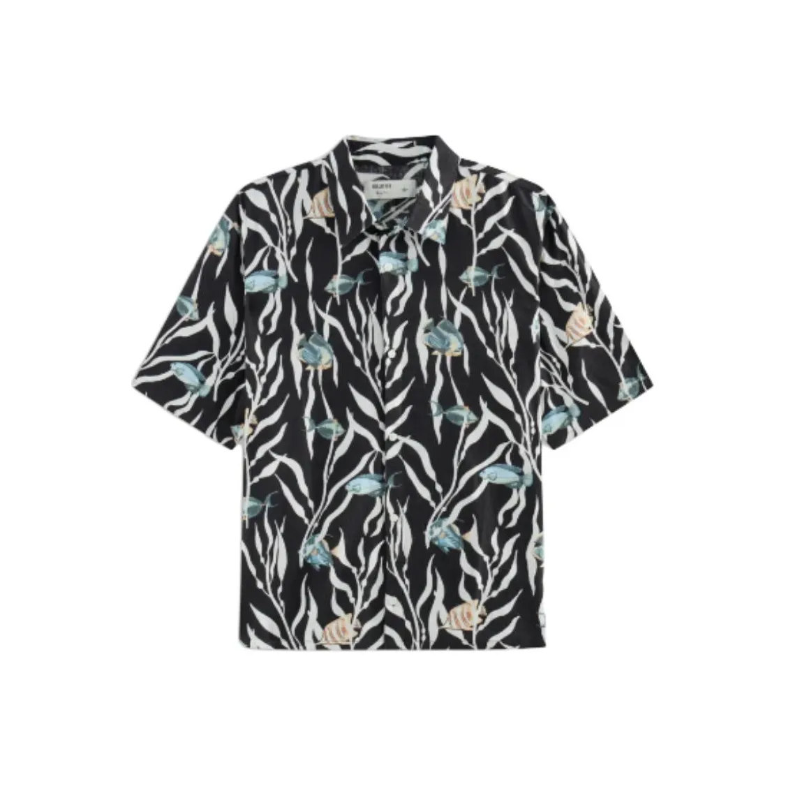 Hollister Черный узор Унисекс Рубашки