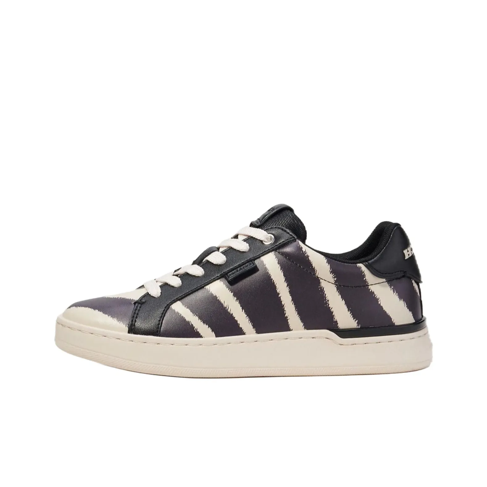 COACH Lowline Low Top Skateboard Shoes Women's Zebra Color