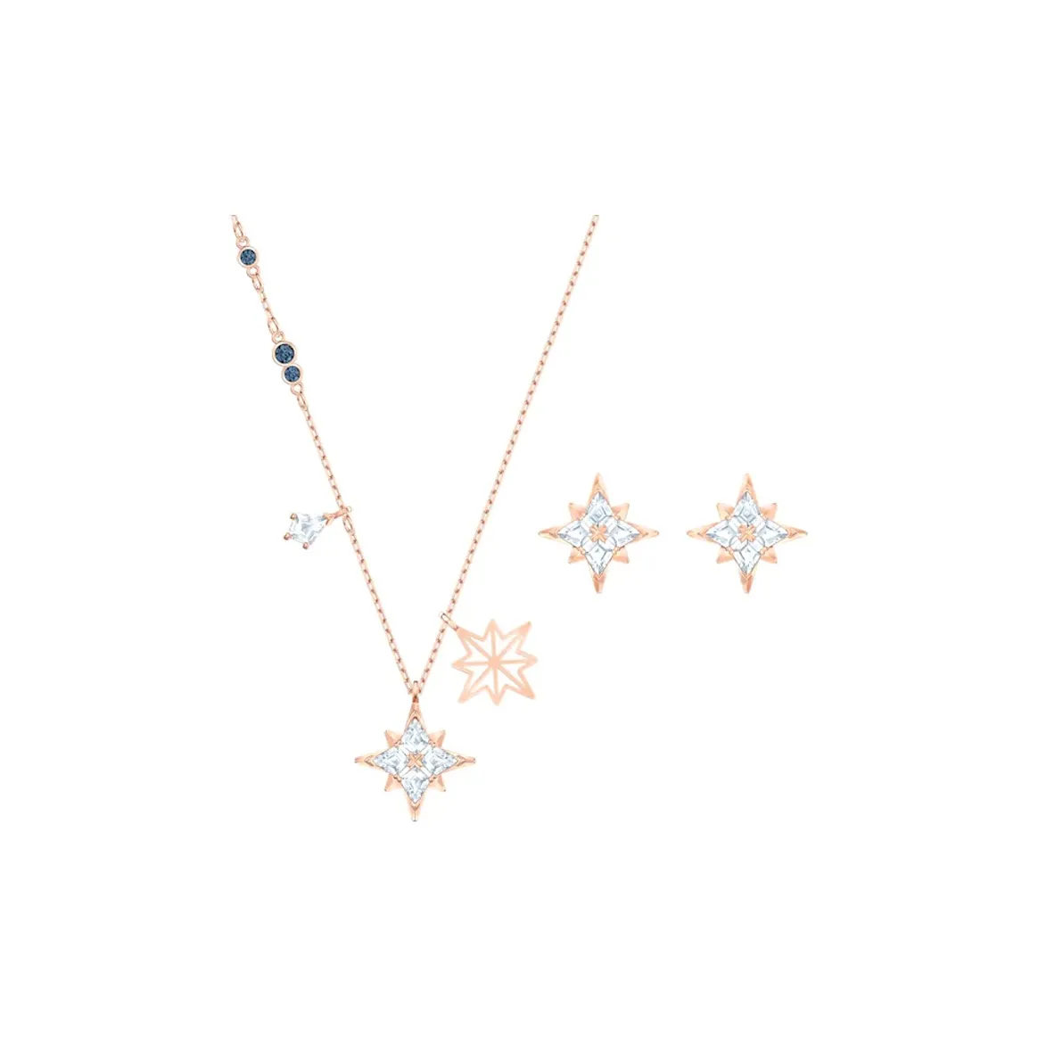 Swarovski Розовое золото тон покрытие ожерелья женские