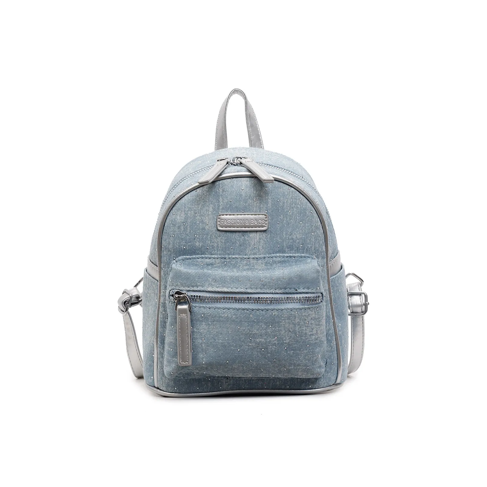 ORANGE BEAN Denim Backpack Women's Multicolor