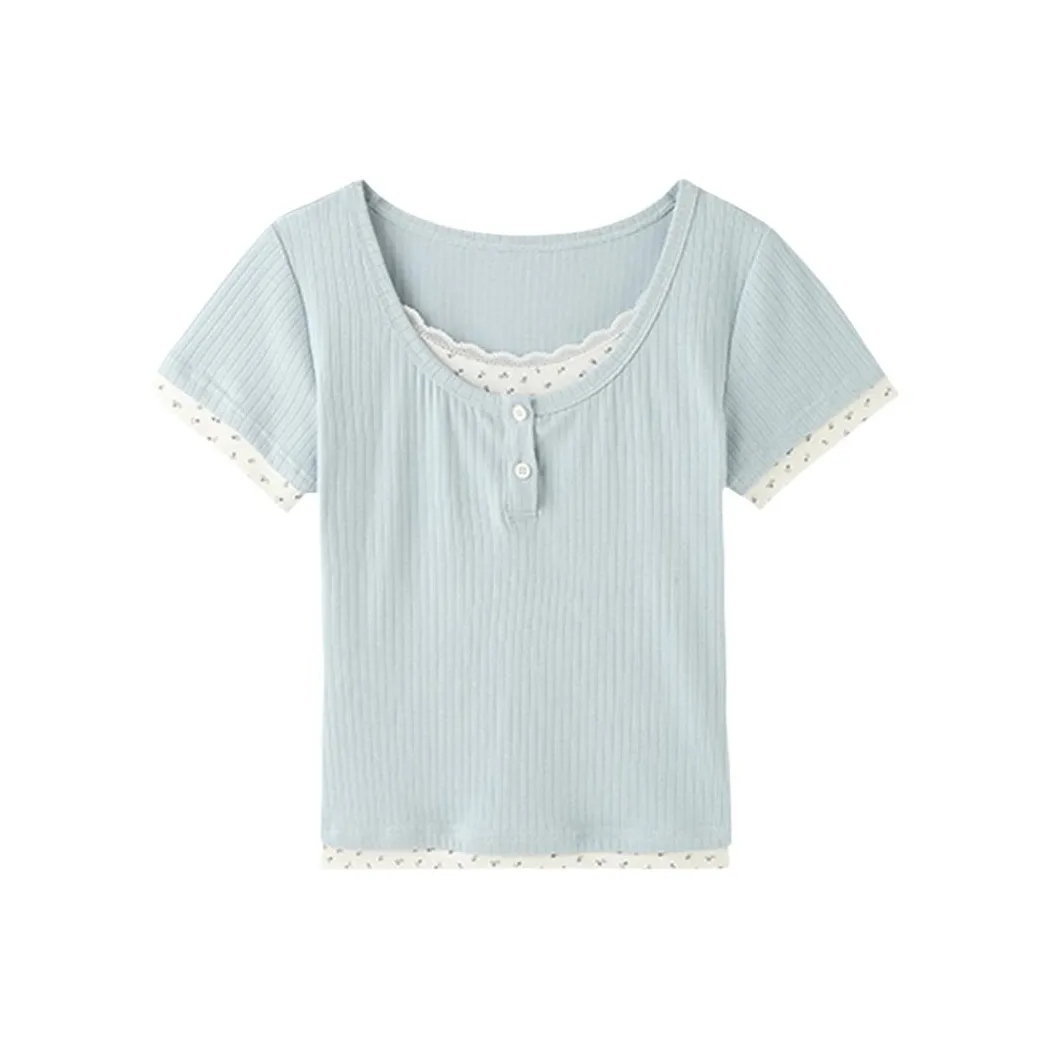 Труба Бамбук Твил Дамаск и Шелковый Запись Рубашка Женская