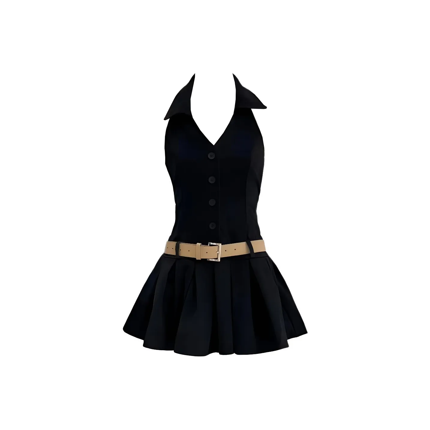 VKXOW Черное платье Женские Платья без рукавов