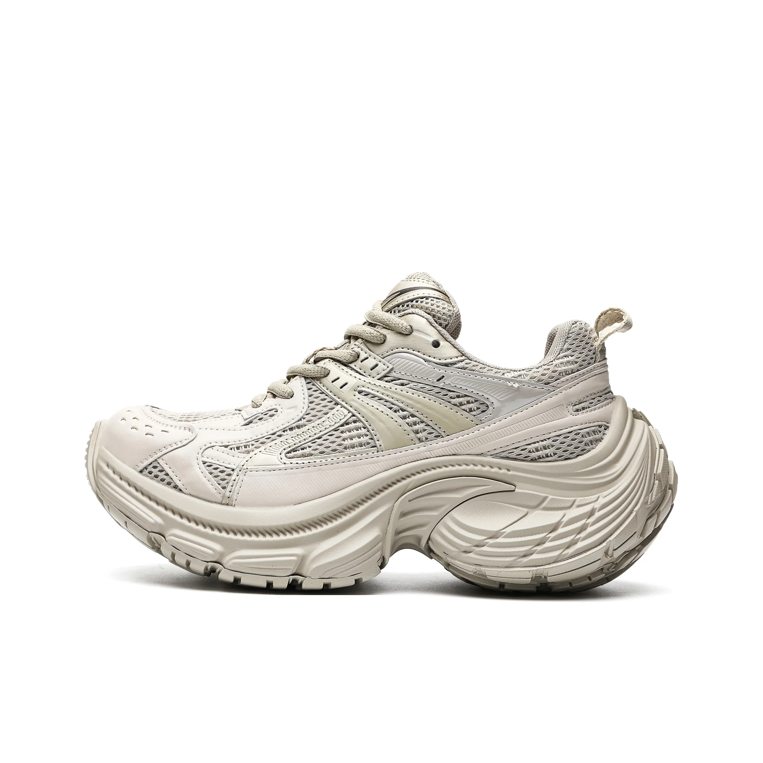 MVA Износостойкий Дышащий Ударопрочный Легкий Низкий Топ Кроссовки с Толстой Подошвой Унисекс Шампанское Золото