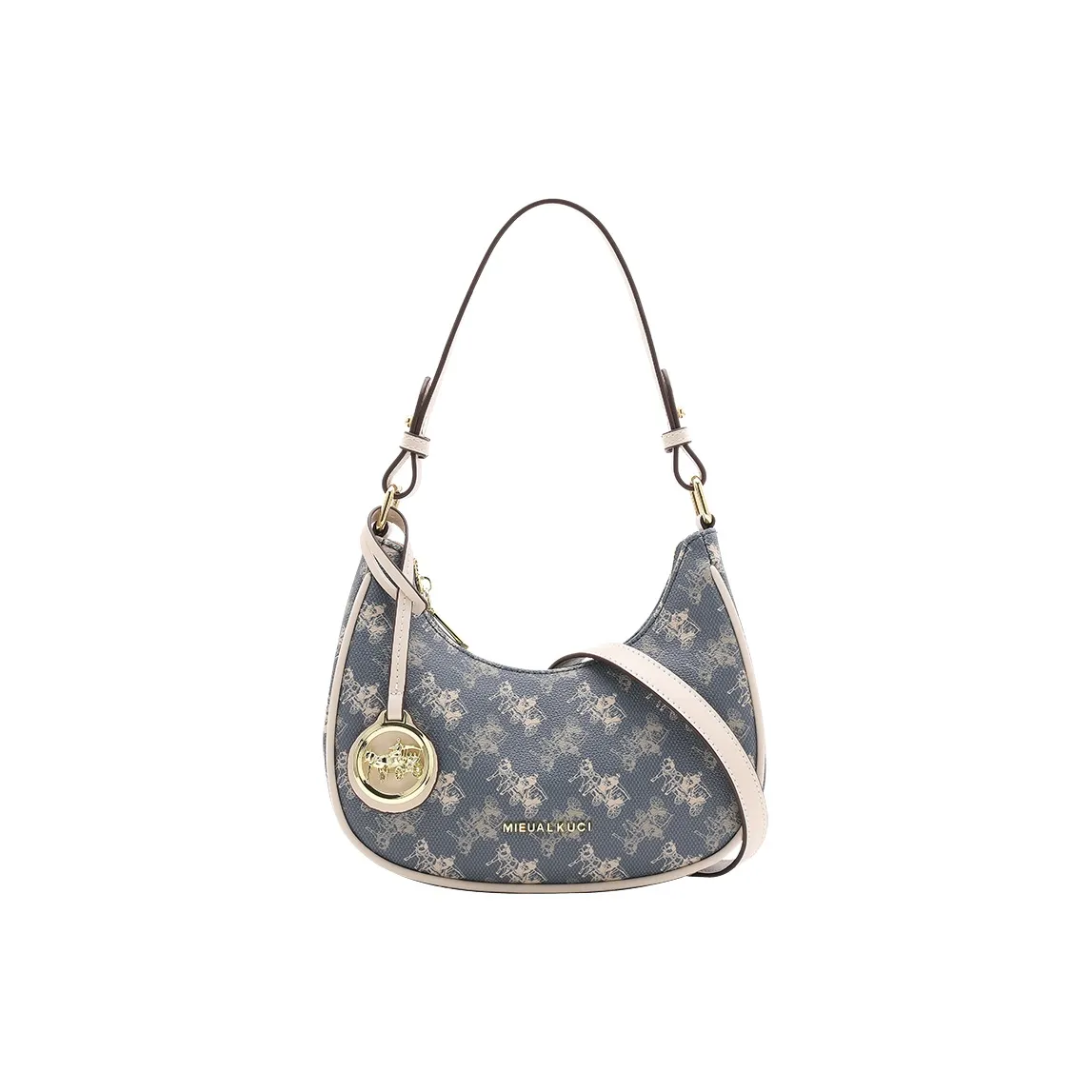 SMILE FOCUS Microfiber Synthetic Leather Half Moon Crossbody Shoulder Bag Regular Women's Multicolor SMILE FOCUS Микрофибра Синтетическая Кожа Полумесяц Через плечо Сумка Обычная Женская Многоцветная