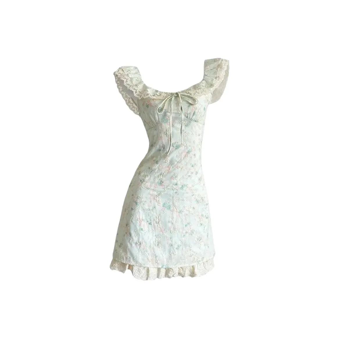 ZUKIZUKI Мятно-зеленый Жаккард Женские Слиплатья