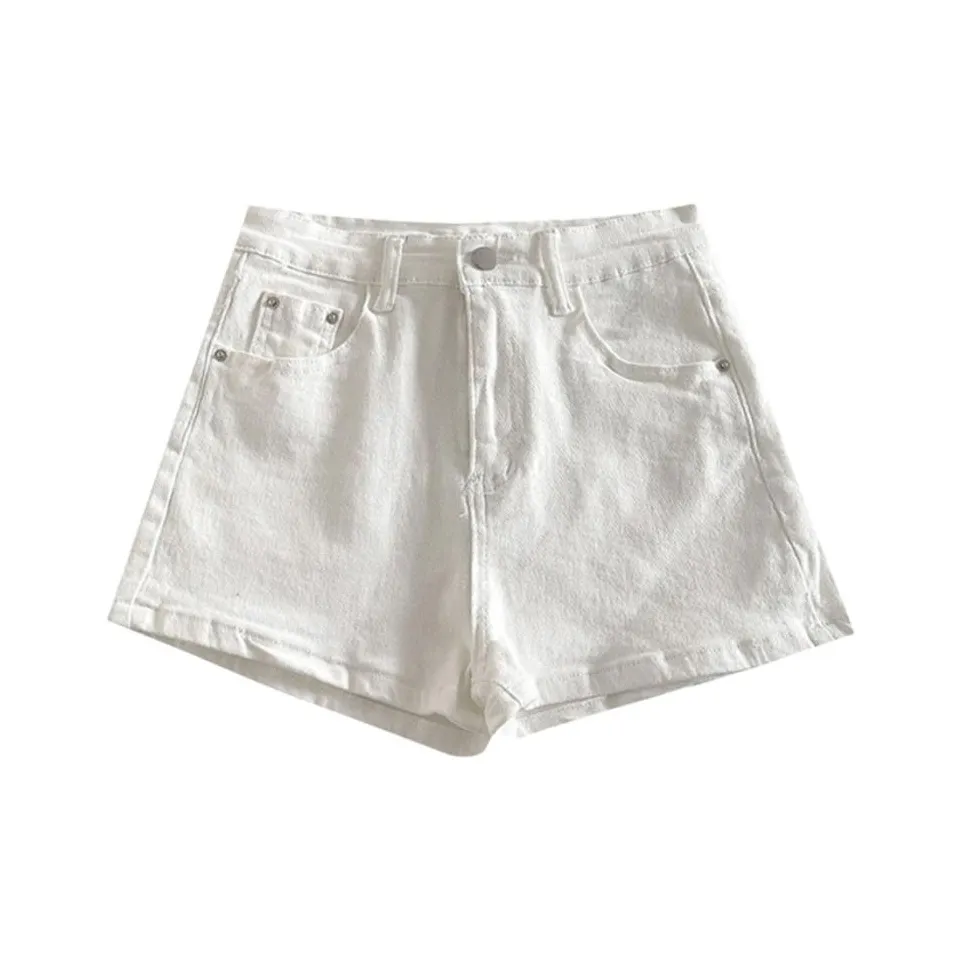 TIBINB Белые Женские Джинсовые Шорты