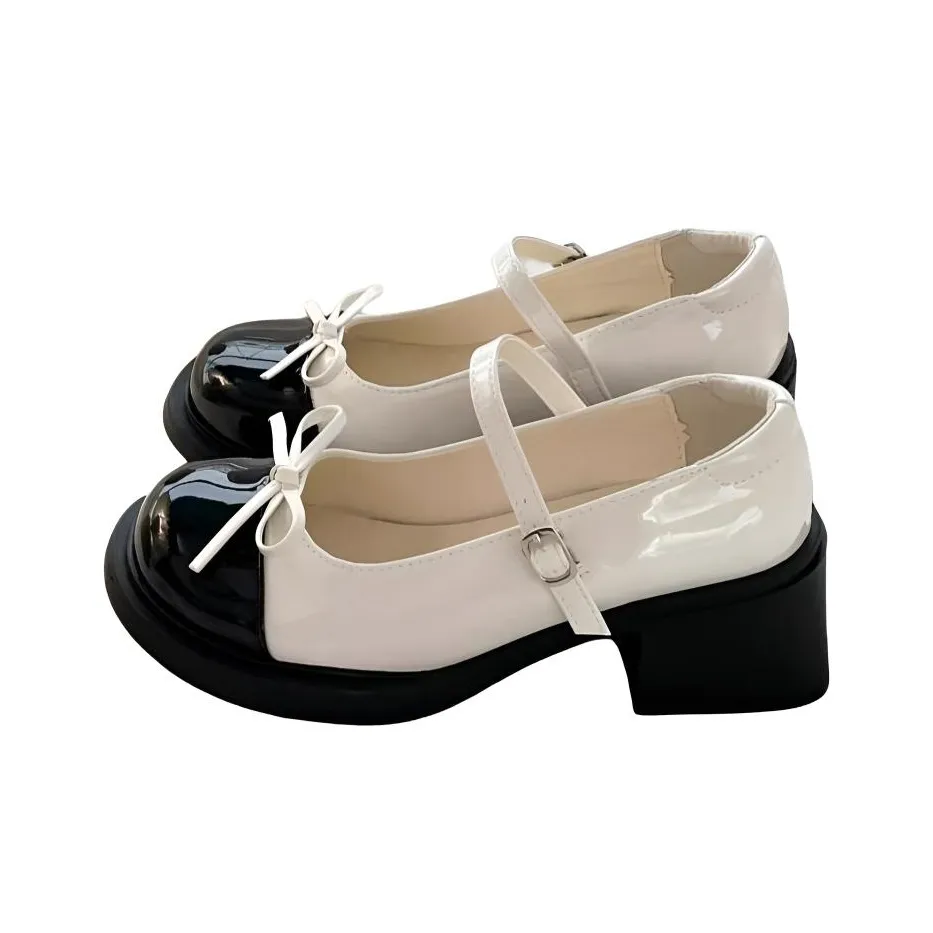 GDXF Грубый каблук Туфли Мэри Джейн Женские