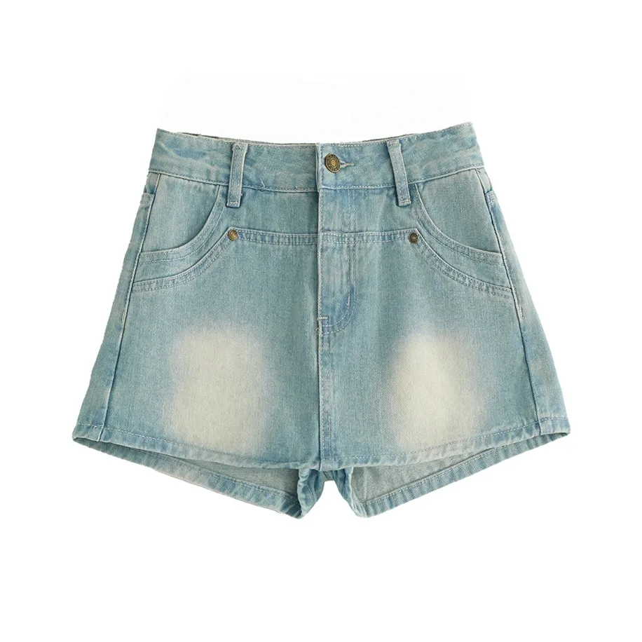 Розовые джинсовые короткие юбки для женщин