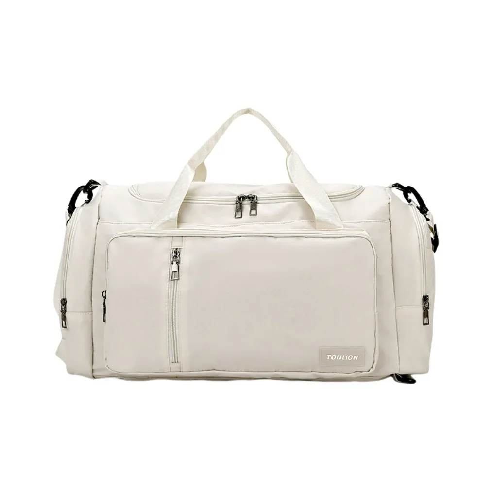 Tonlion Oxford Handbag Travel Bag Unisex Beige/Green