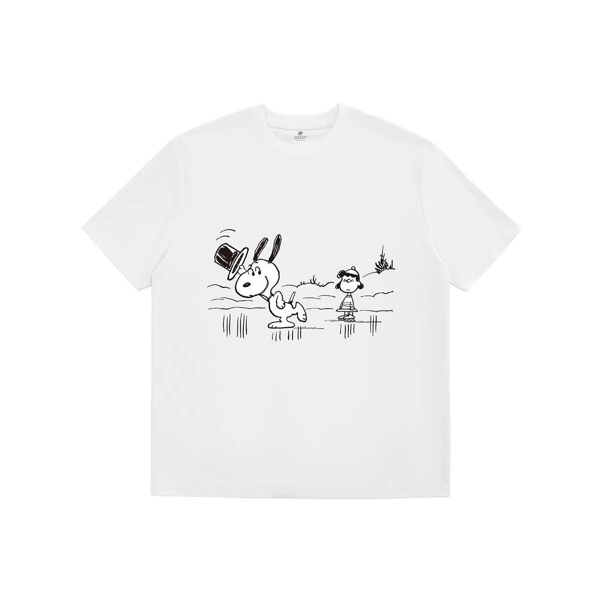 Снупи Белый Женские Футболки