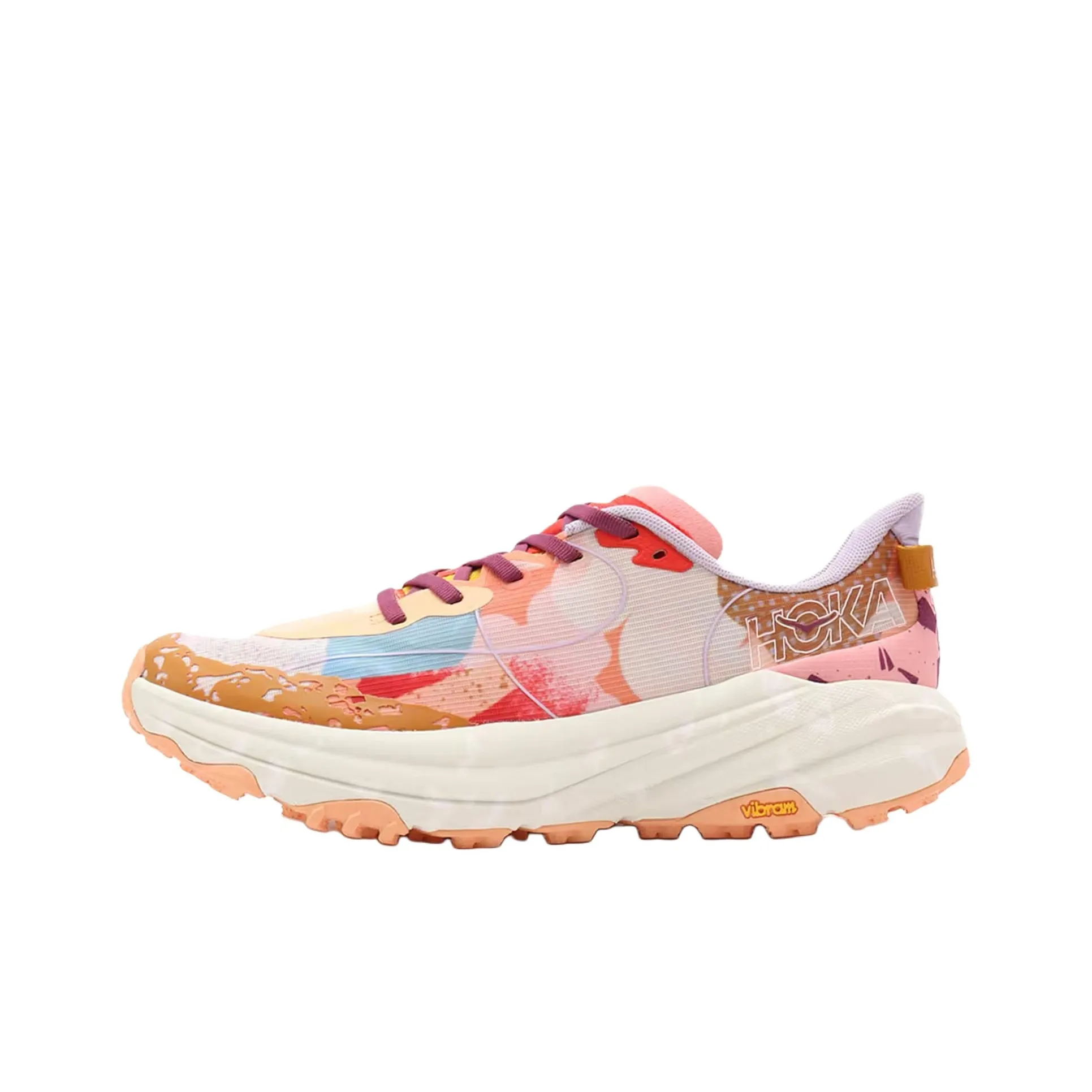 Studio PROBA x HOKA ONE ONE Speedgoat 6 Устойчивые к истиранию Низкие Кроссовки для Бега Унисекс Бежево-Оранжевые