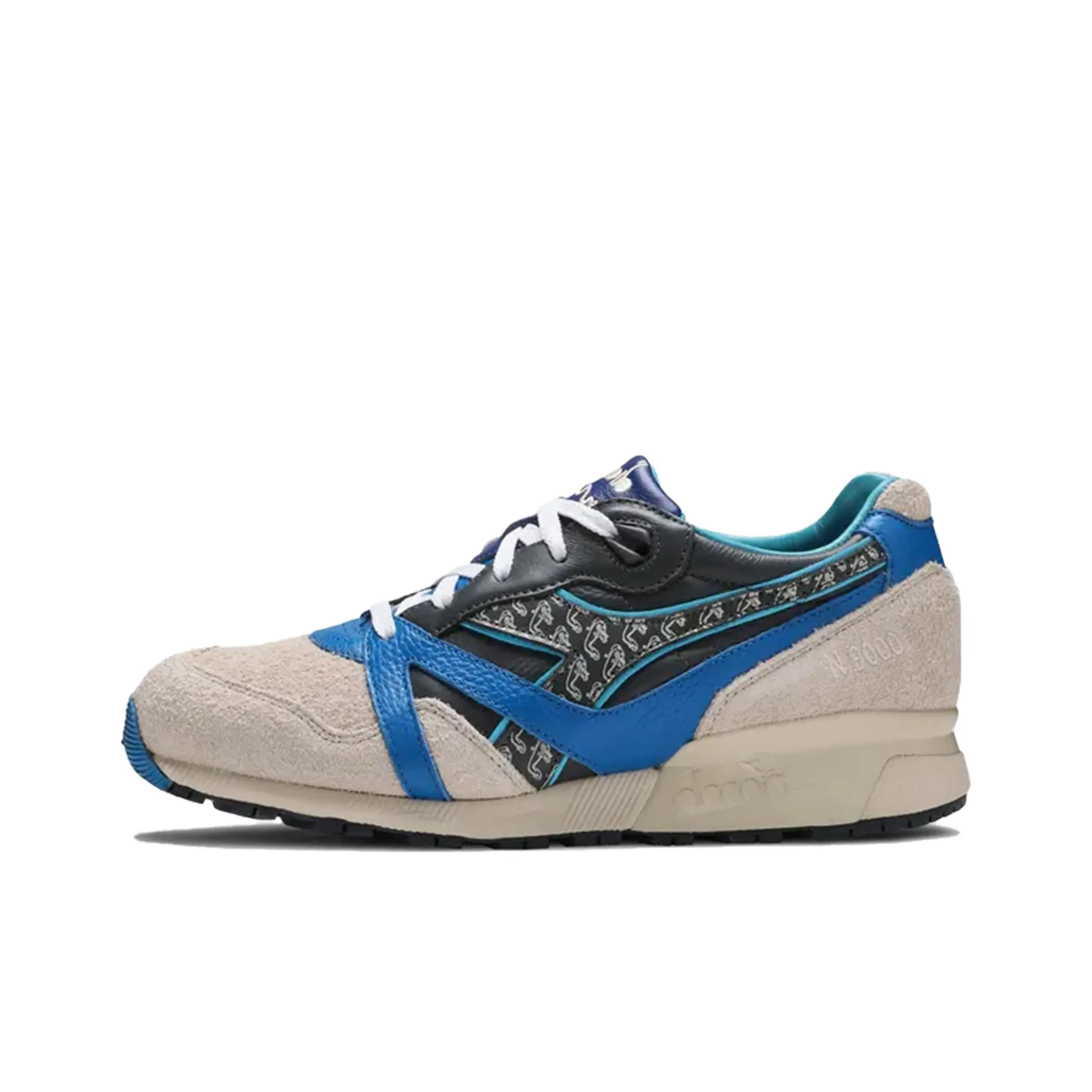 Hanon x Diadora N9000 Устойчивый к истиранию Низкий Топ Casual Унисекс Коричневый Синий