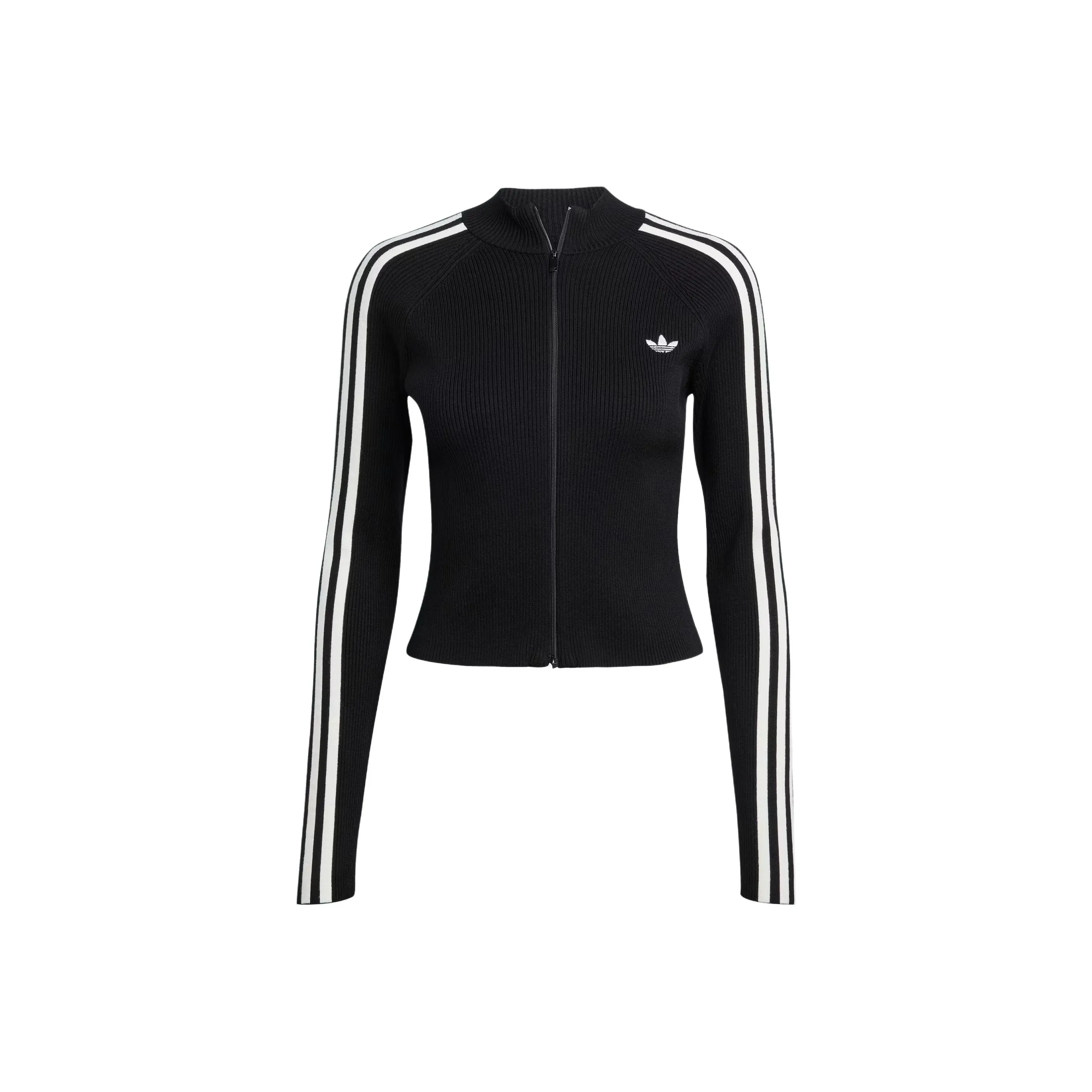 Adidas Originals ADICOLOR 3 Stripes Slim Knit Track Top Jacket Women's