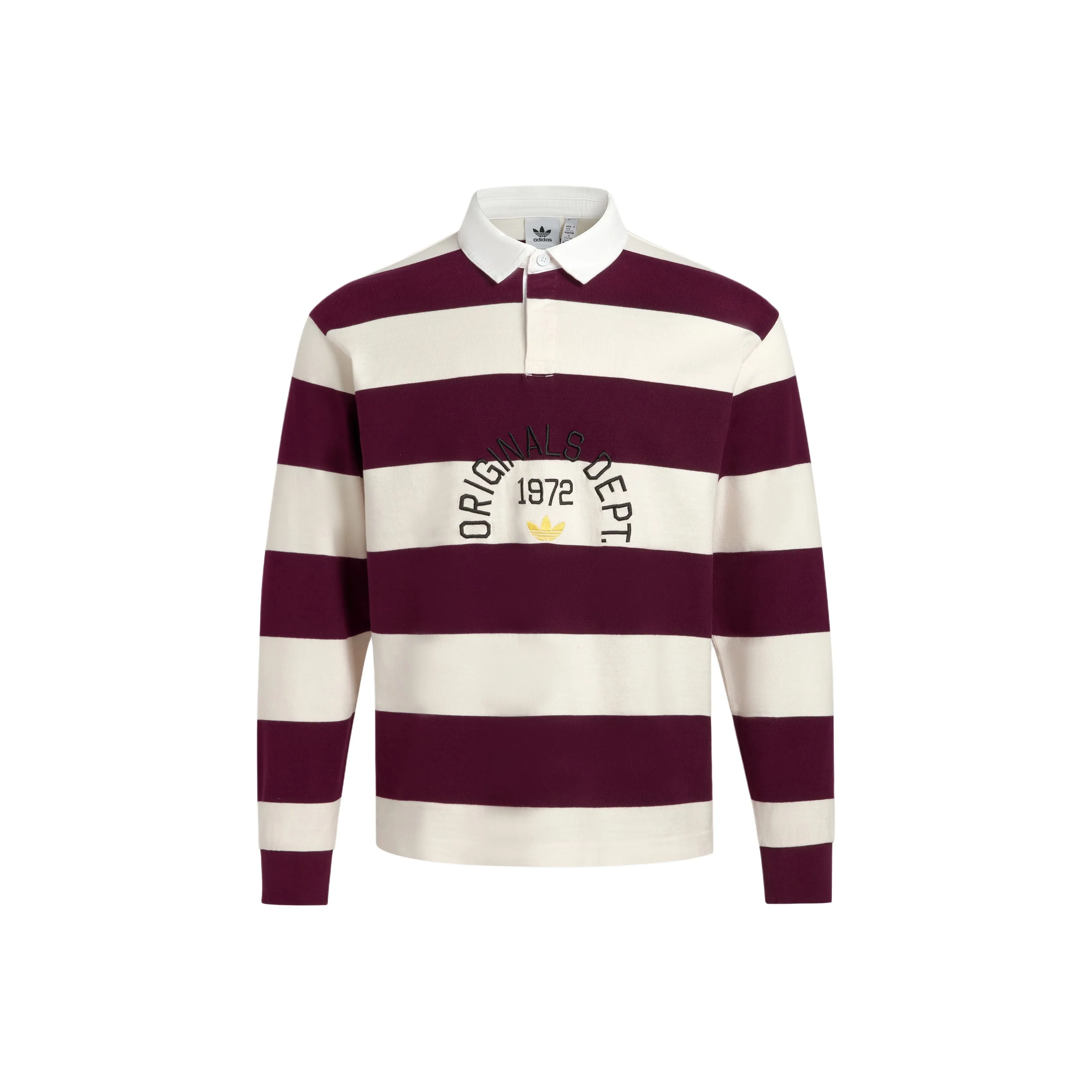 Adidas Originals SS25 Поло Мужское Нефрит Белый Темно-Красный Фиолетовый
