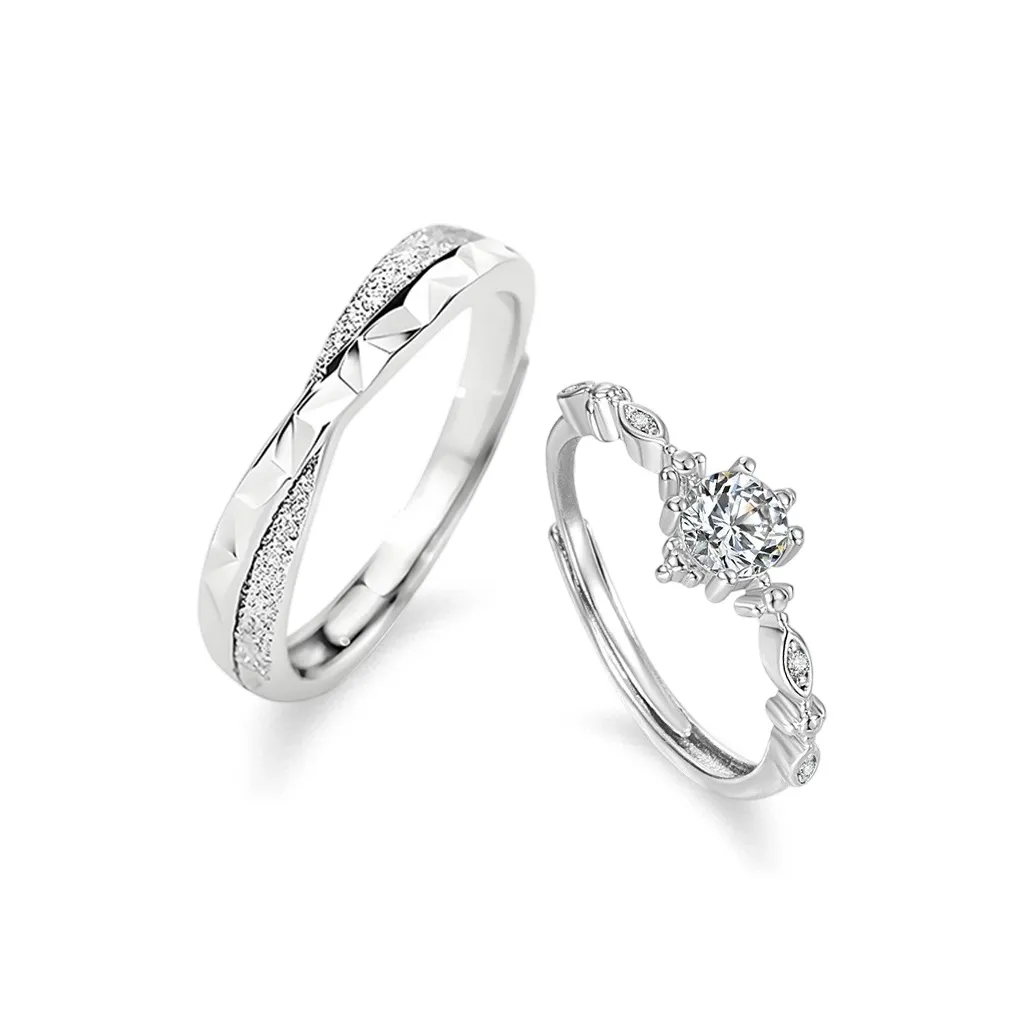 LUCA Sterling Silver Rings Unisex Anniversary Birthday Anniversary