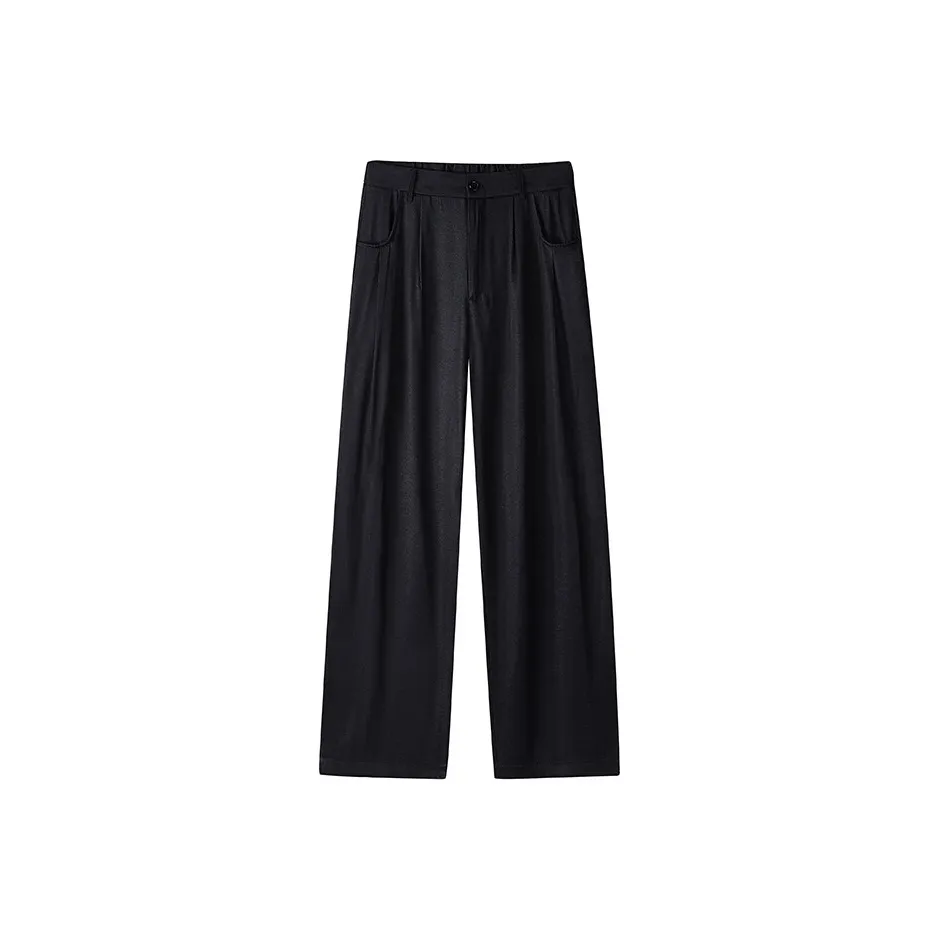 DANJUE Большой карман парашютные брюки прямой крой свободный покрой широкие брюки повседневные брюки унисекс