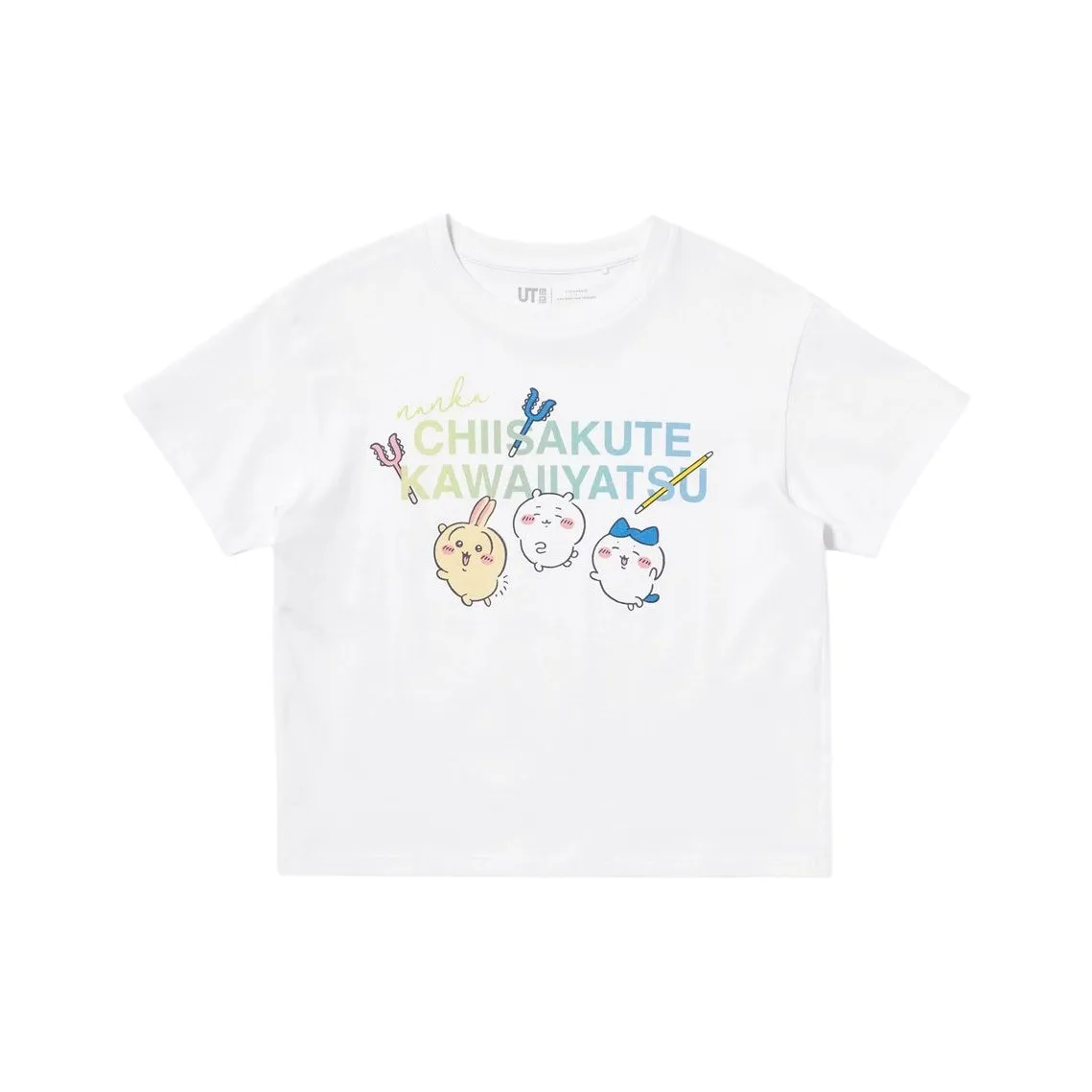 UNIQLO Chiikawa X Joke Bear and Friends Collaboration T-рубашка SS25 Дети 3-7 лет